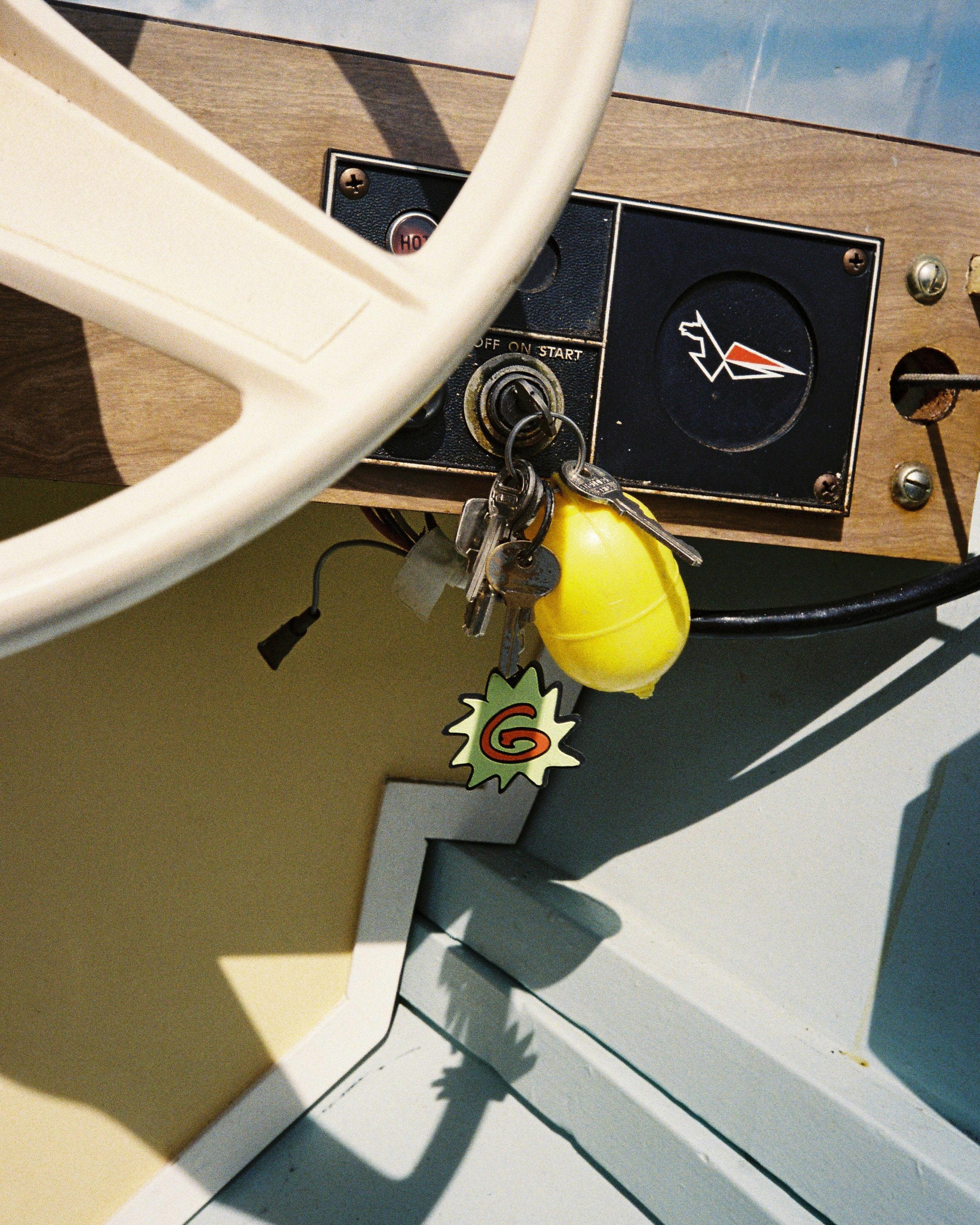 G Keychain - Green/Orange