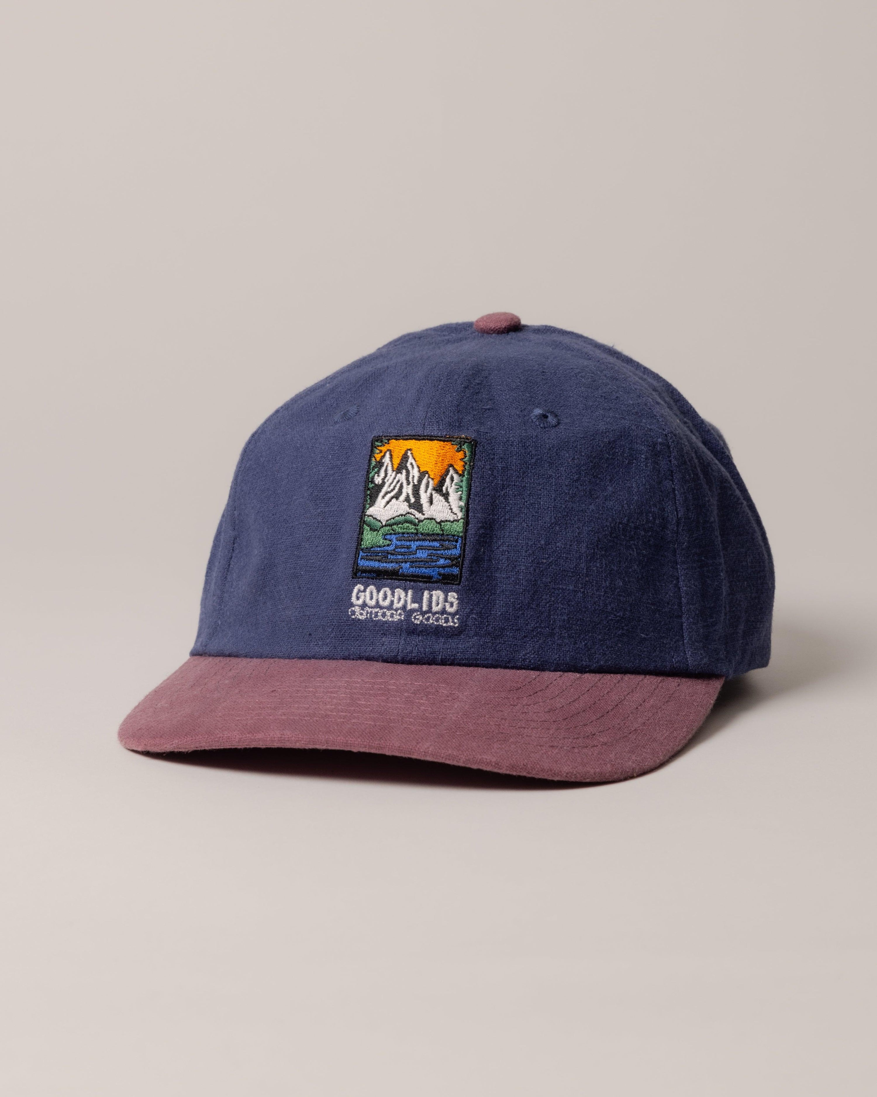 Scenic Lid - Navy/Lavender