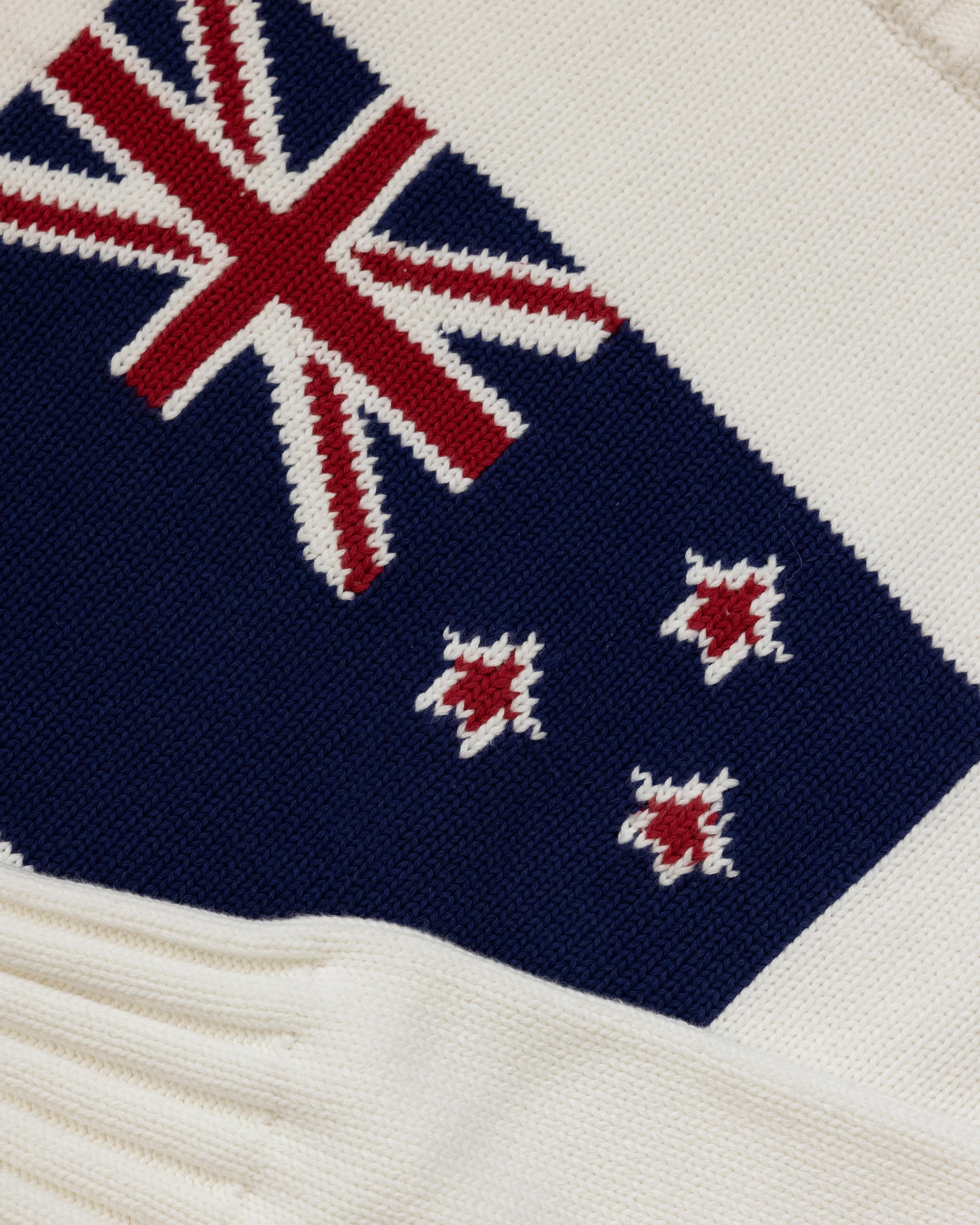 Flag Knit Sweater - Cream