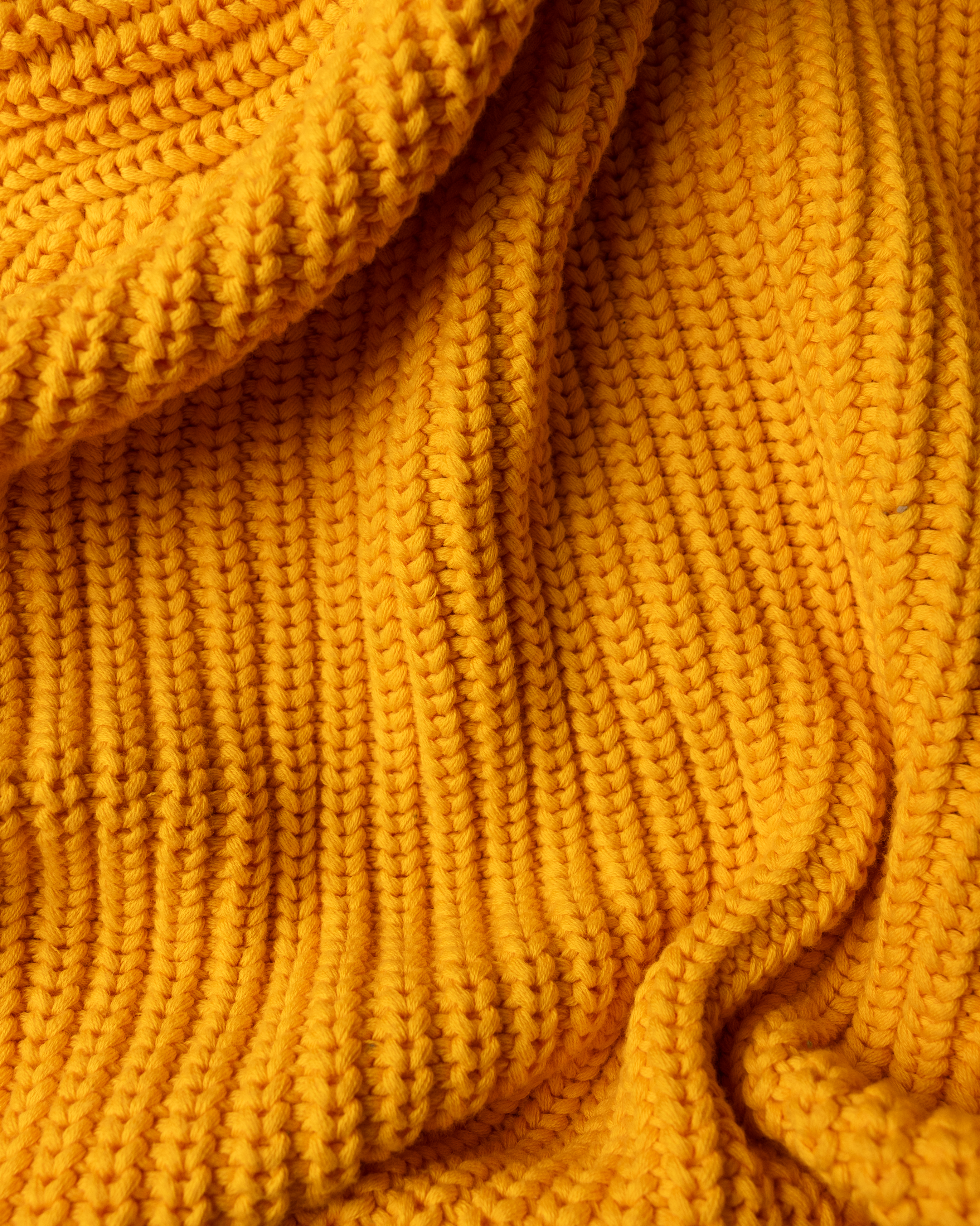 Fisherman Knit Sweater - Canary