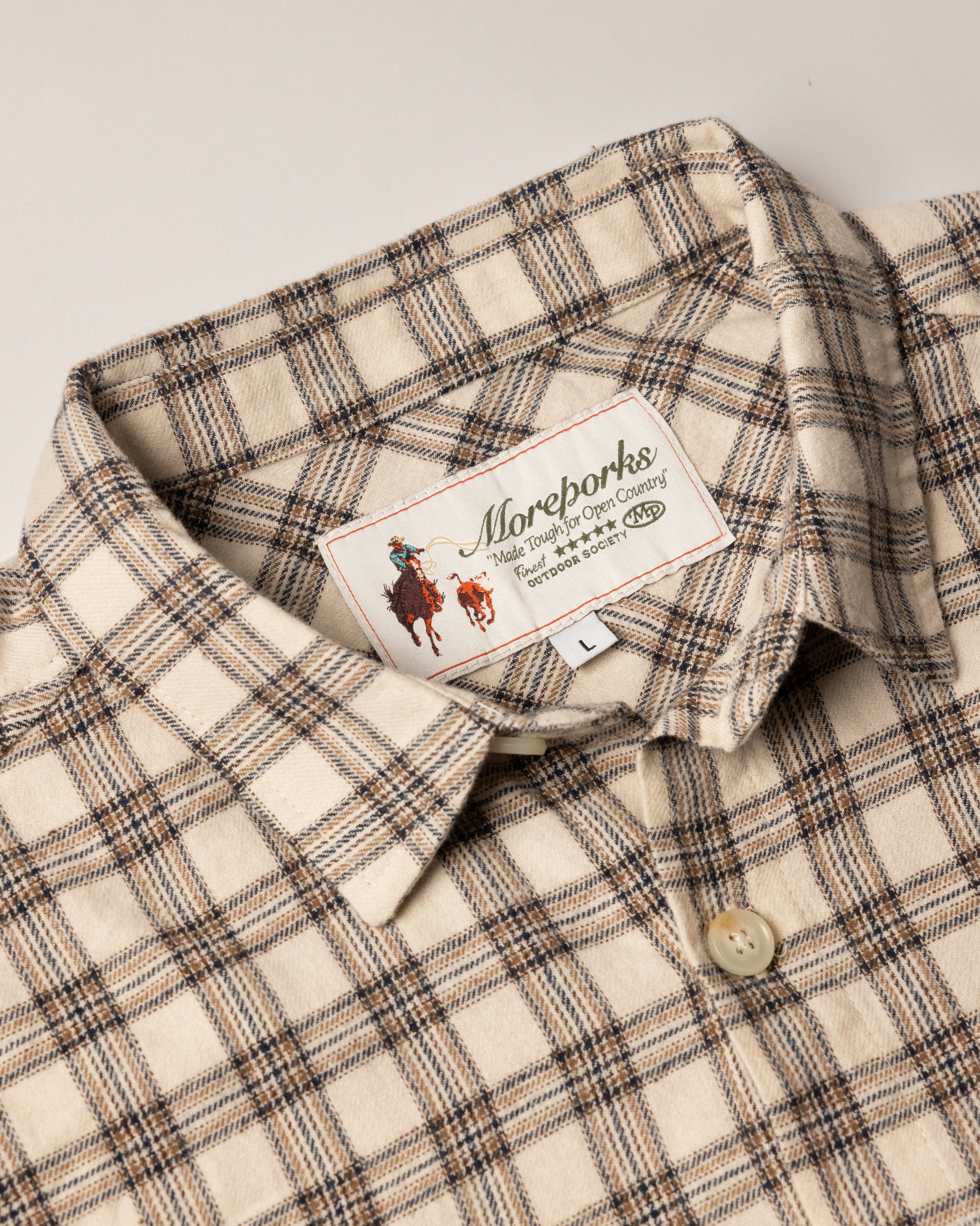 Flannel Shirt - Cream Check