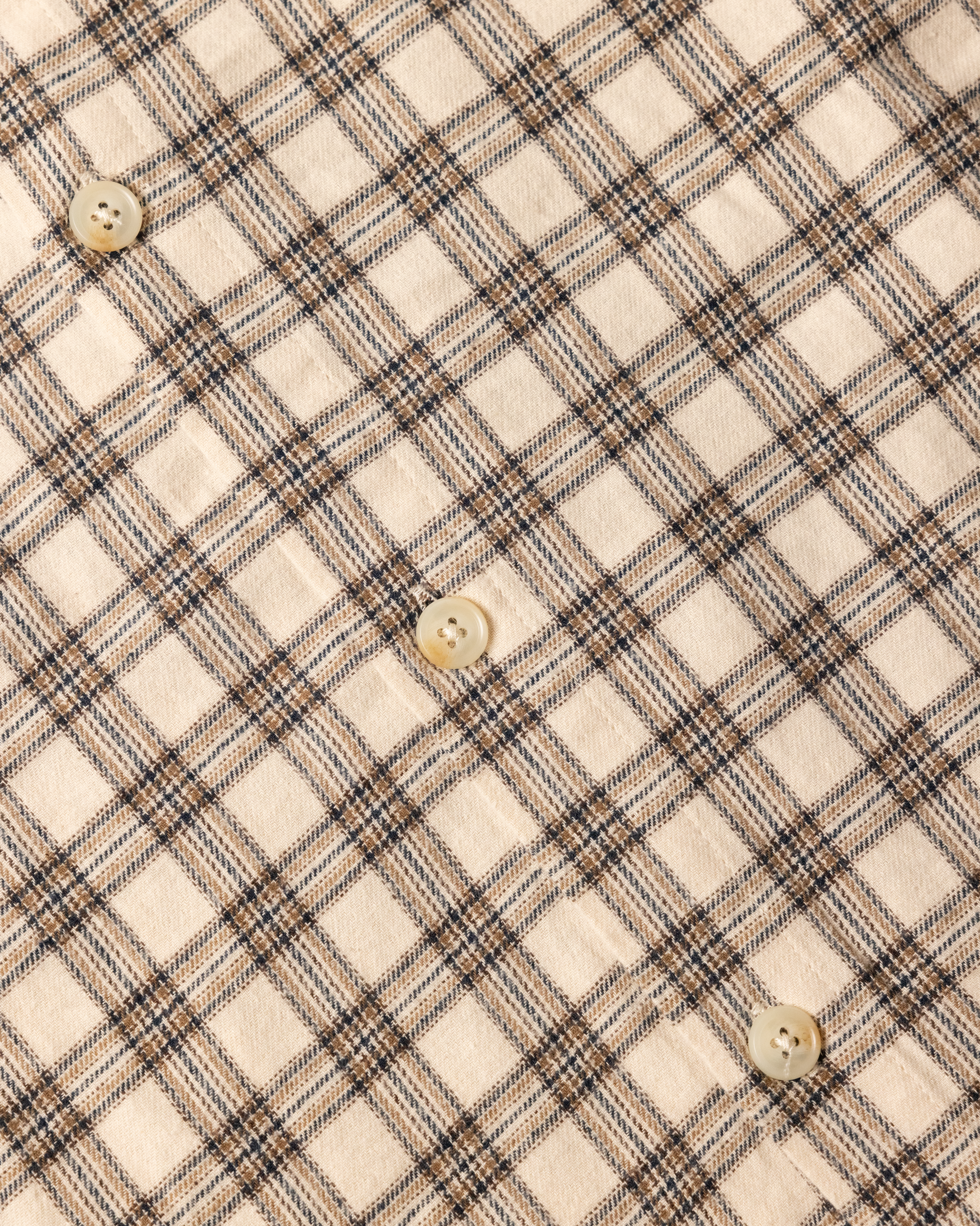 Flannel Shirt - Cream Check