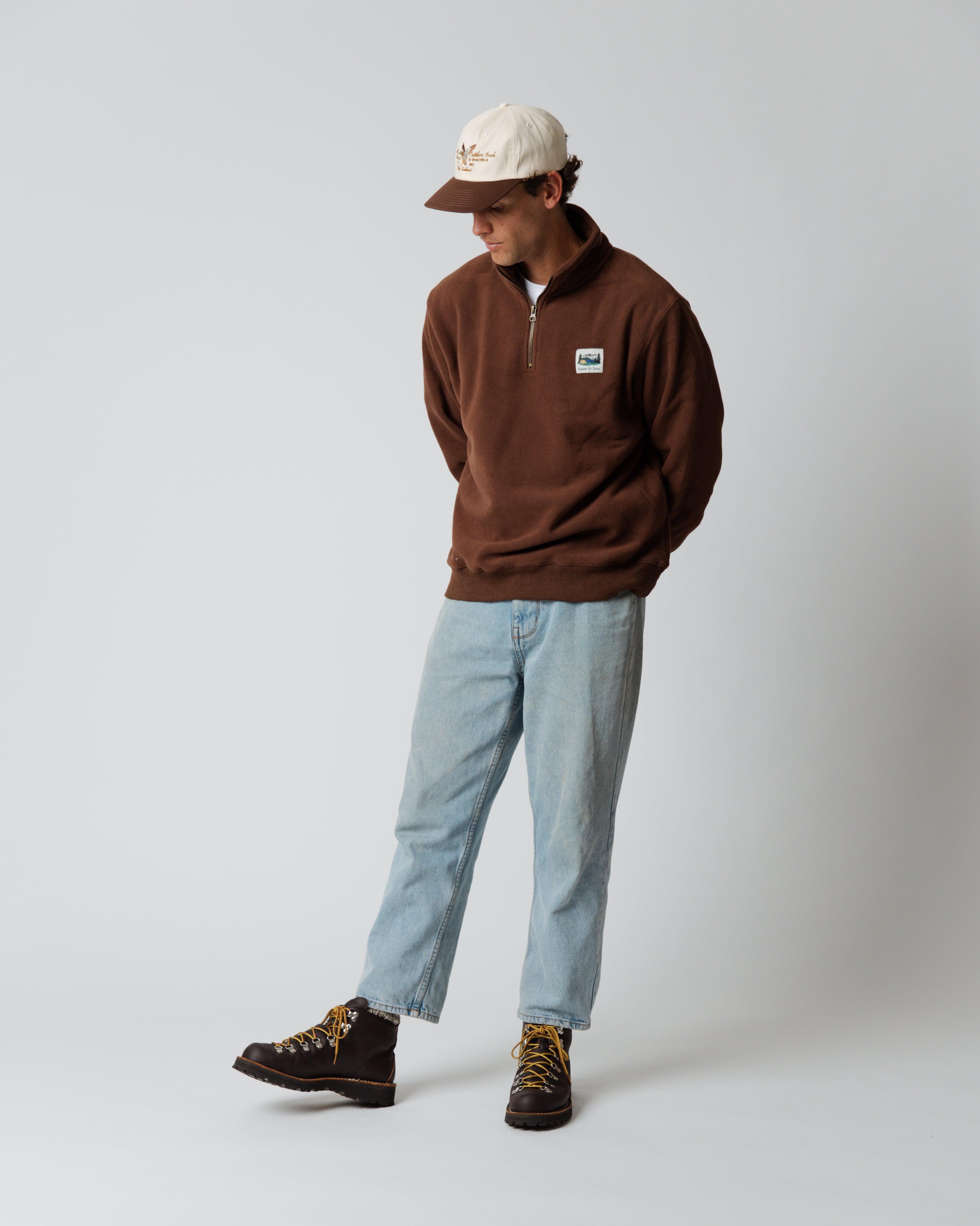 Mackenzie Quarter Zip Pullover - Brown