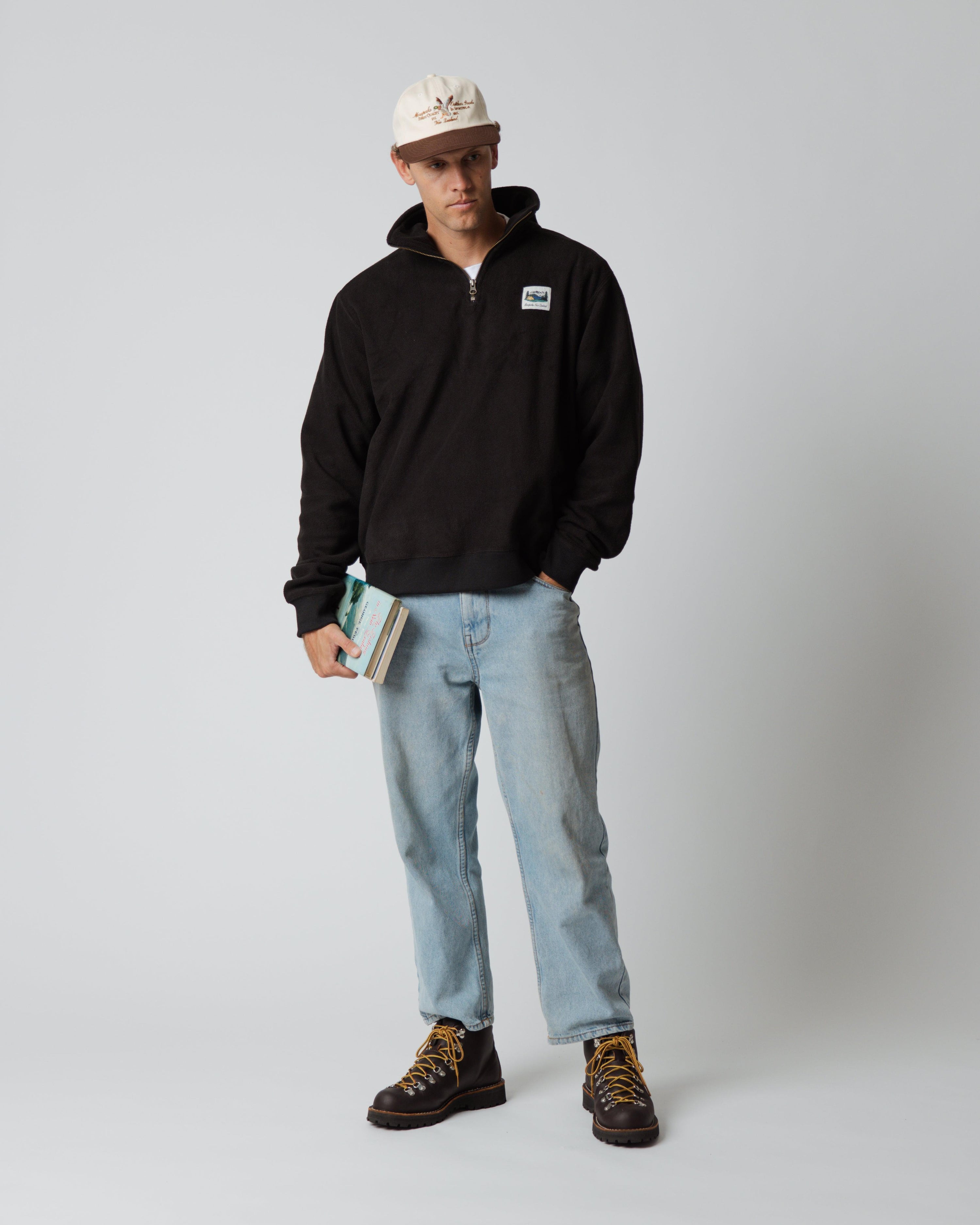 Mackenzie Quarter Zip Pullover - Black