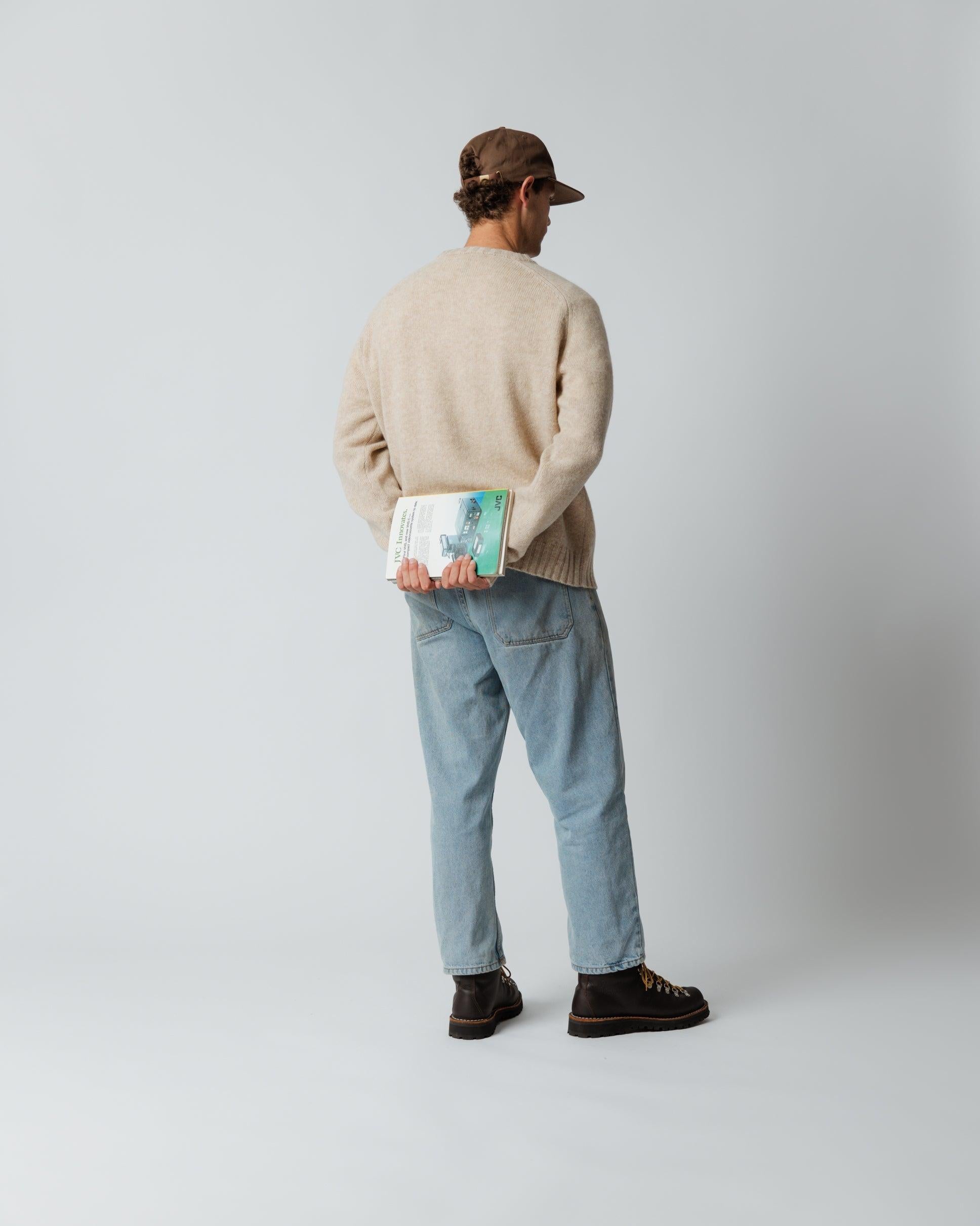 Woollen Knit Sweater - Pebble