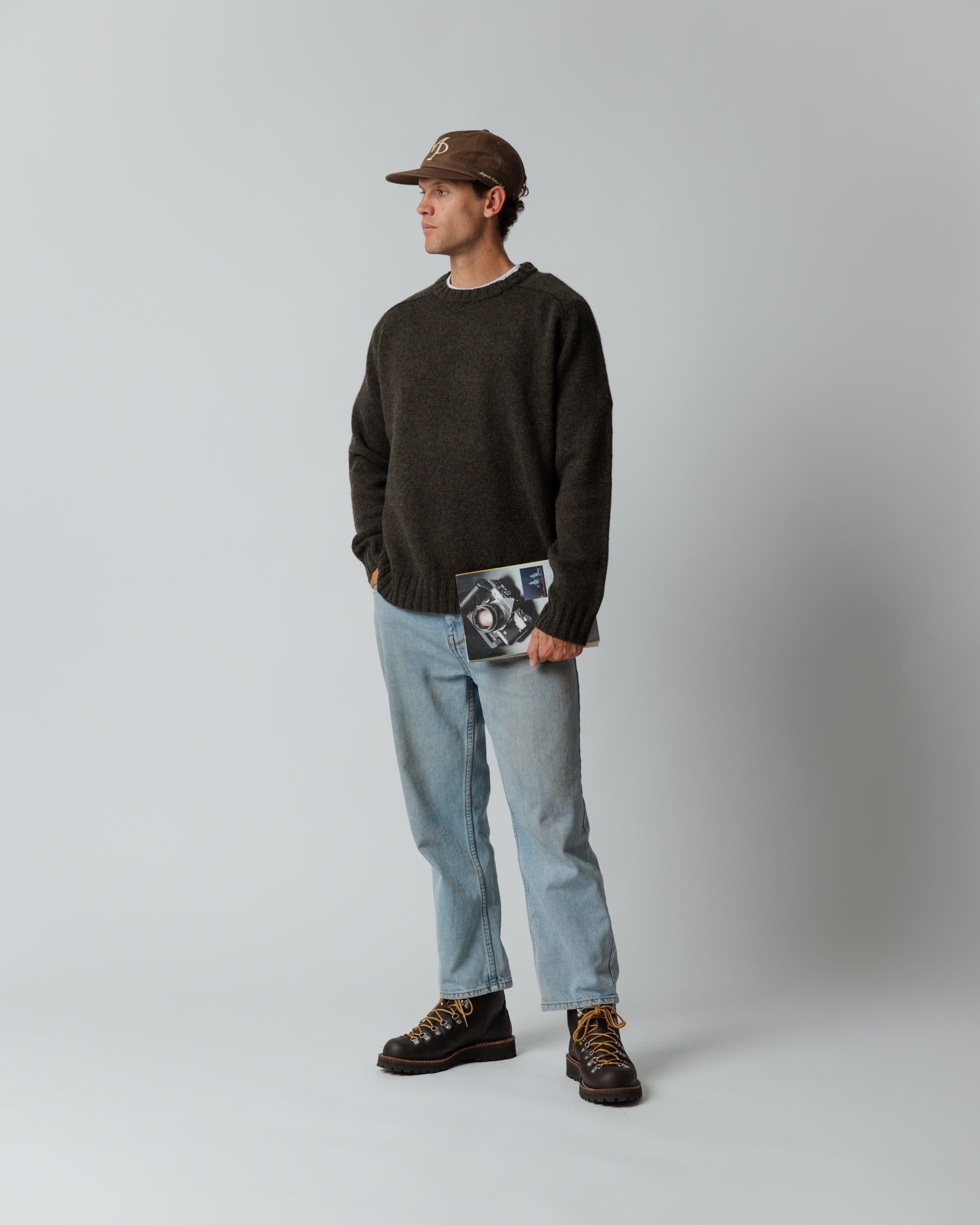 Woollen Knit Sweater - Forest