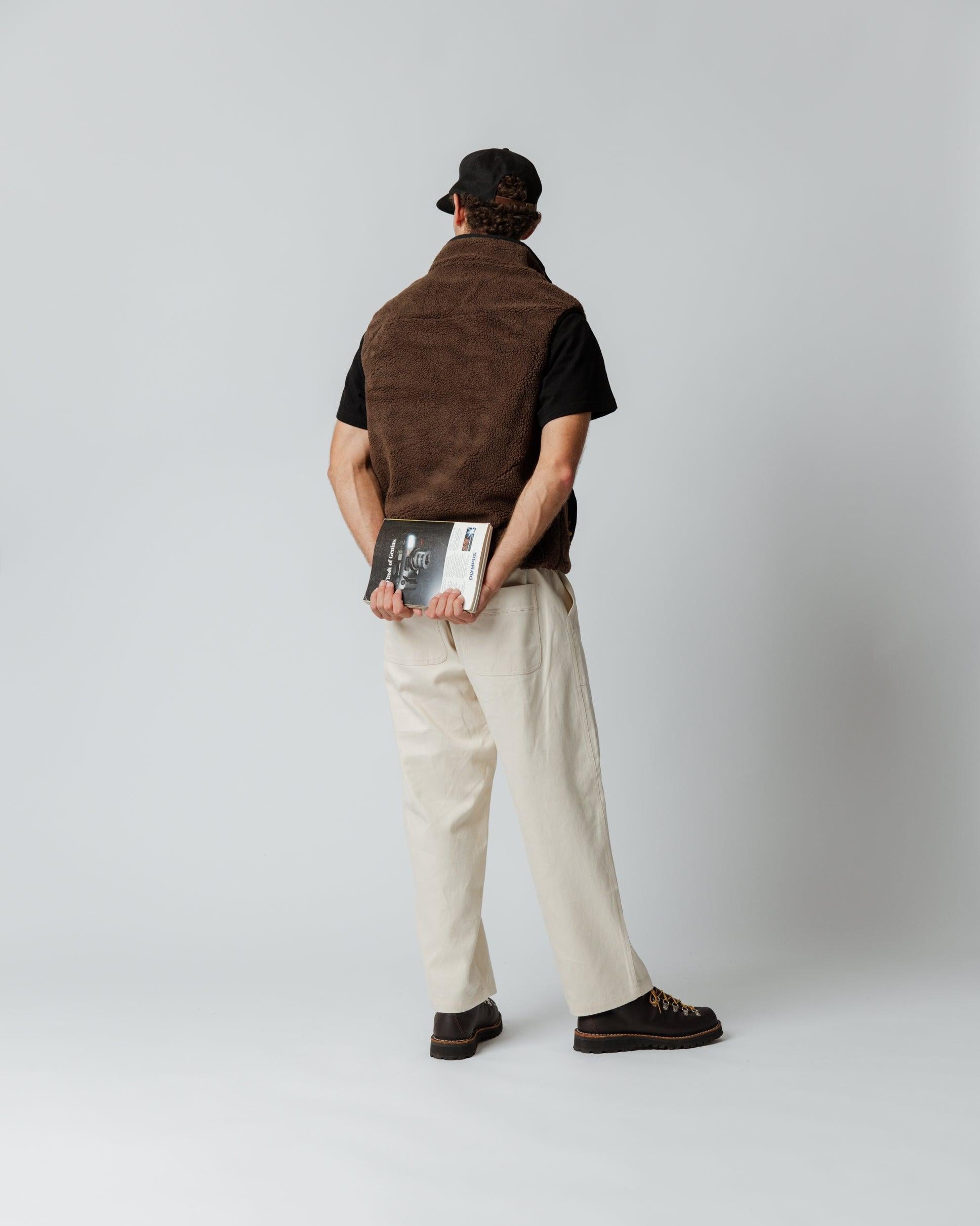 Range Fleece Vest - Dark Rimu