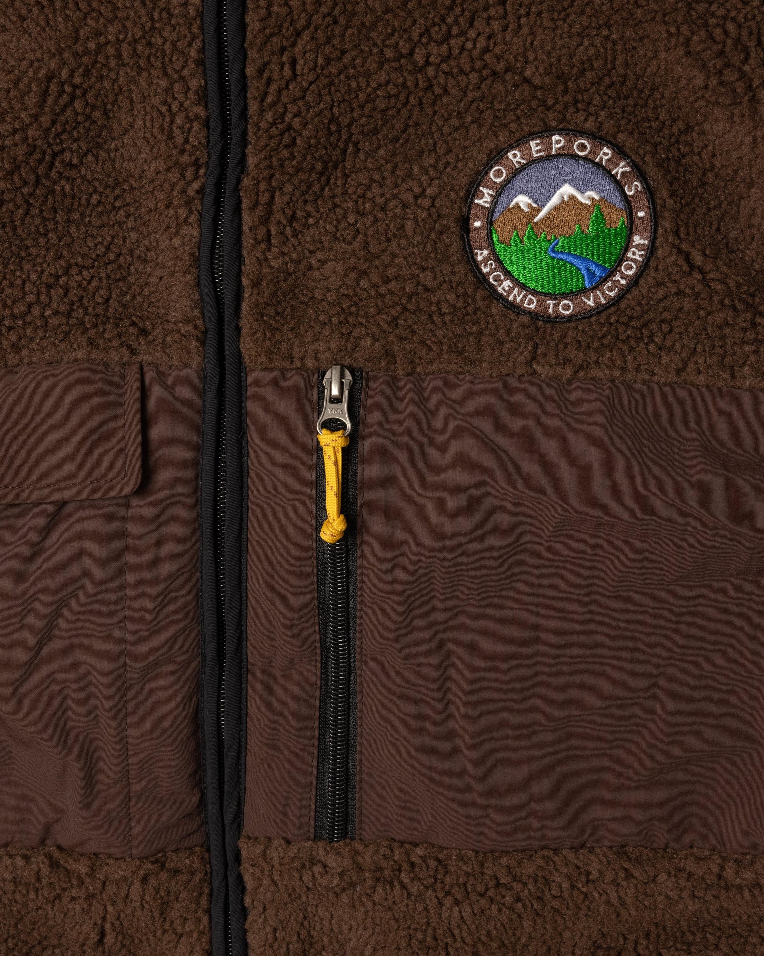 Range Fleece Vest - Dark Rimu