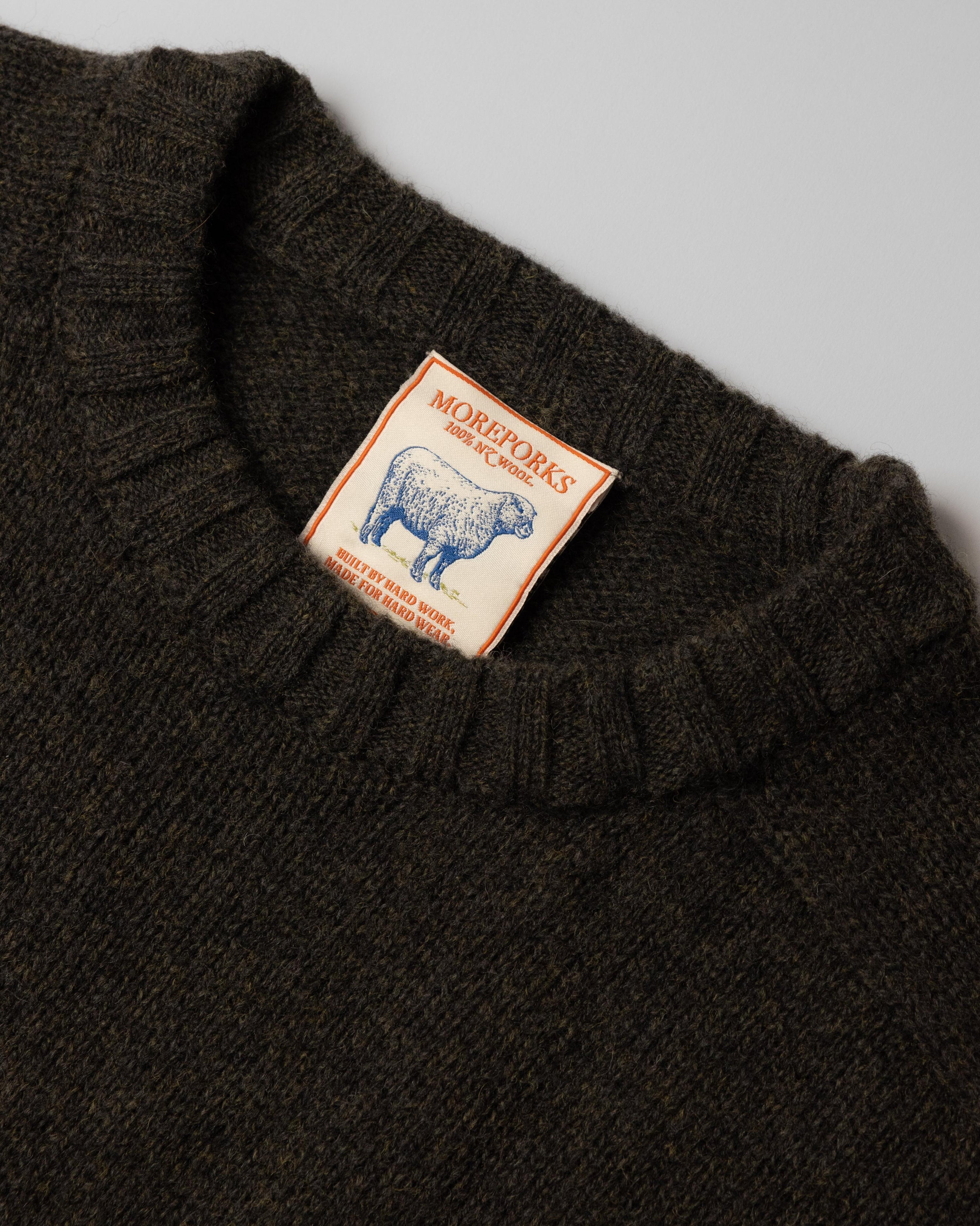 Woollen Knit Sweater - Forest