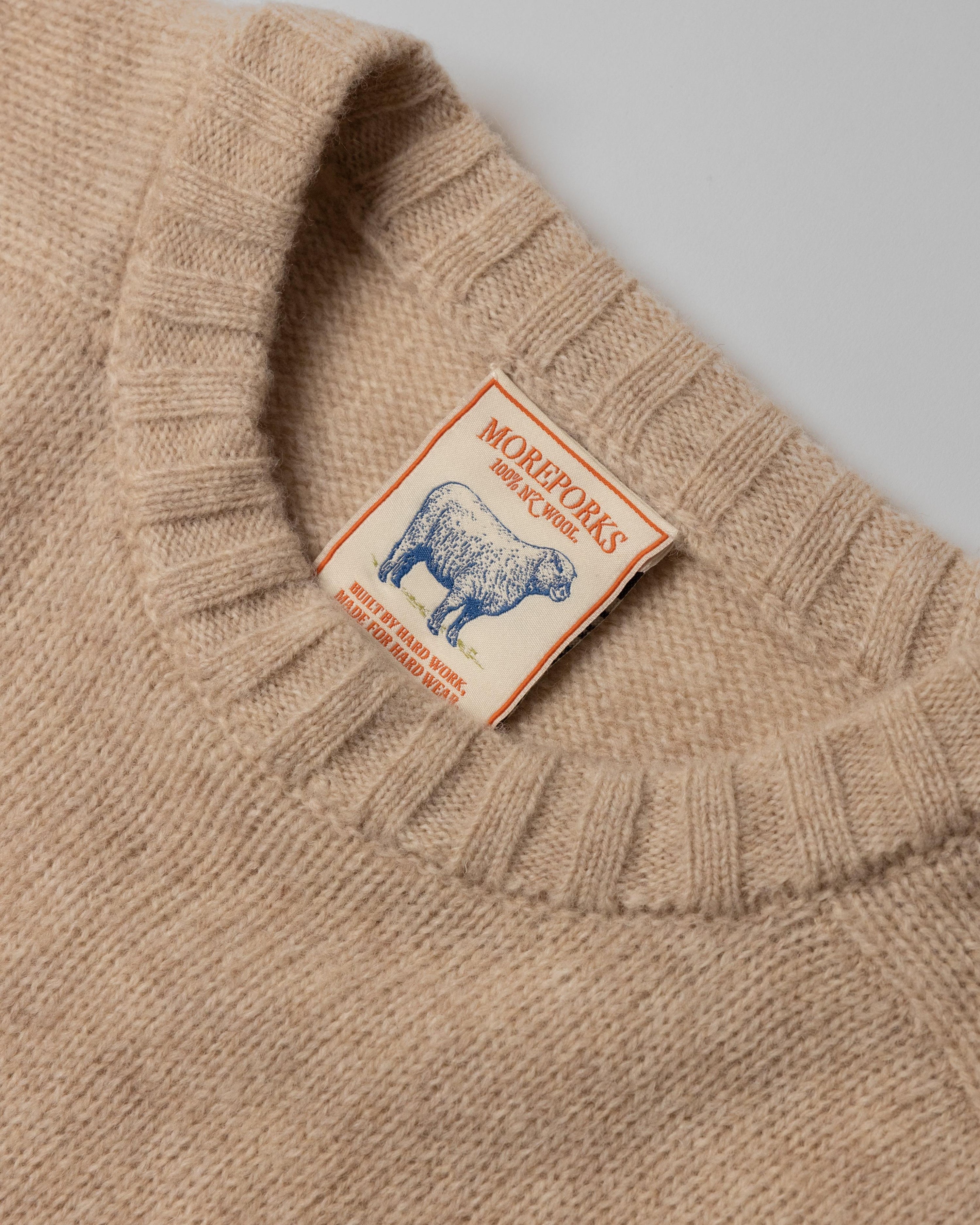 Woollen Knit Sweater - Pebble