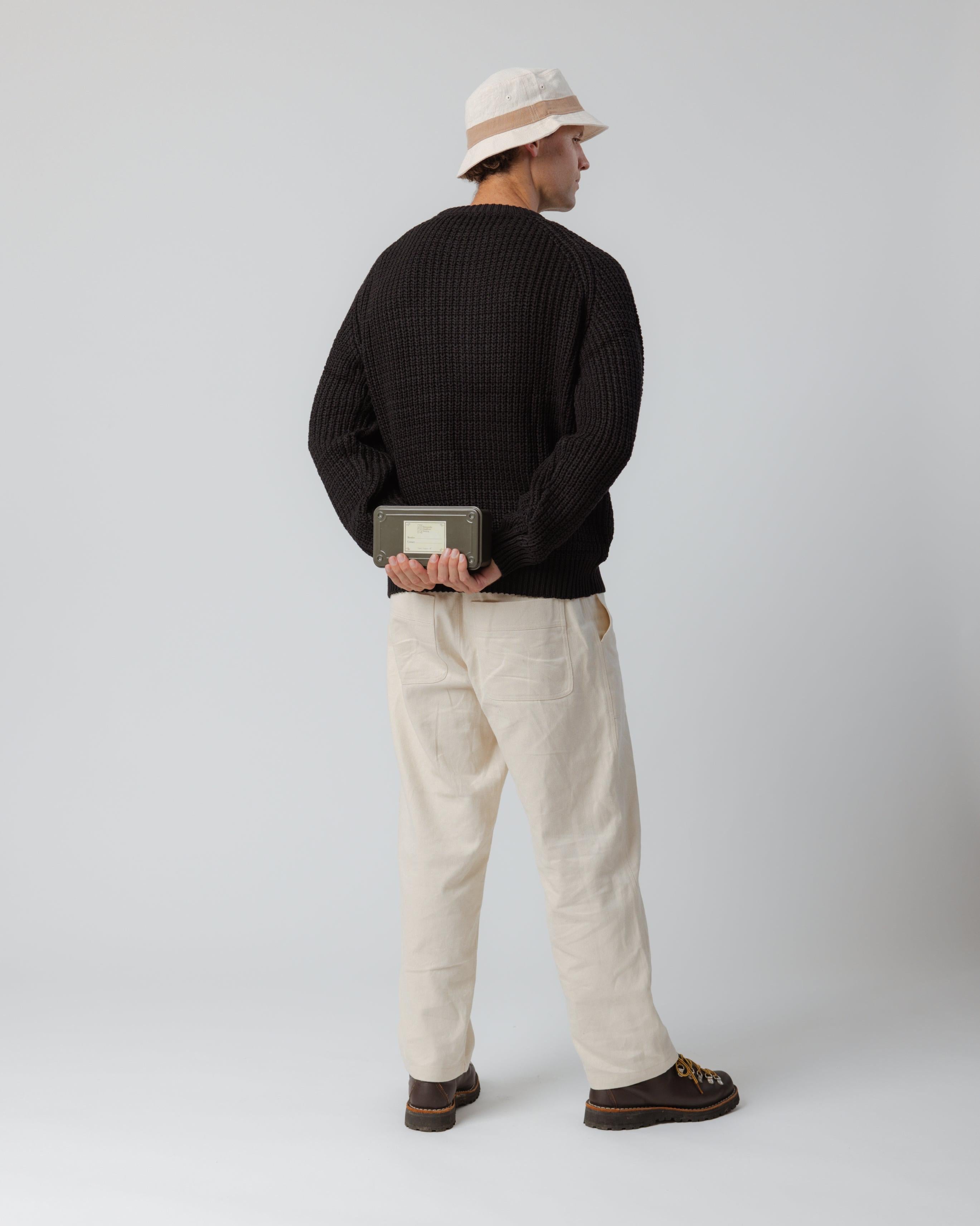 Fisherman Knit Sweater - Black