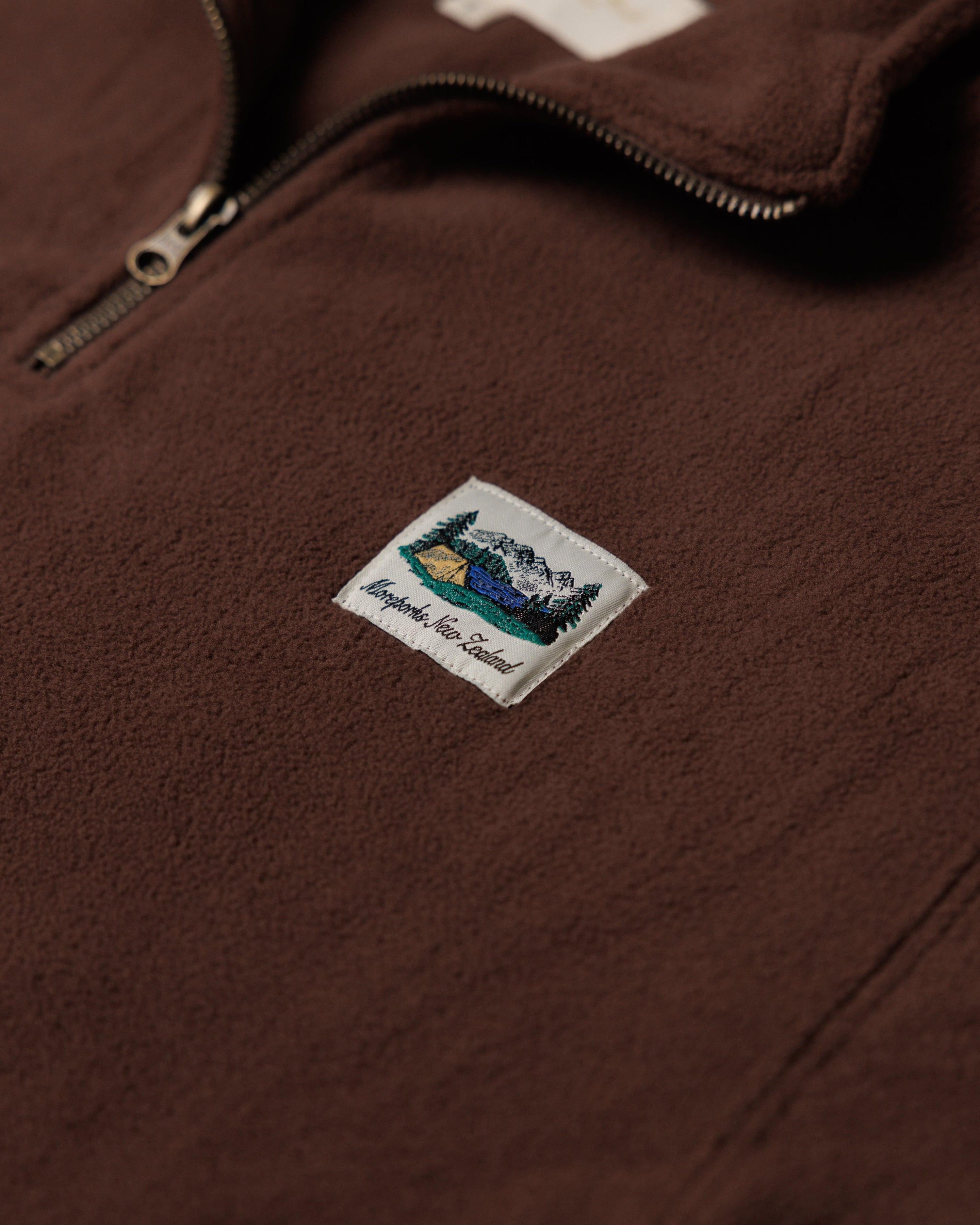 Mackenzie Quarter Zip Pullover - Brown