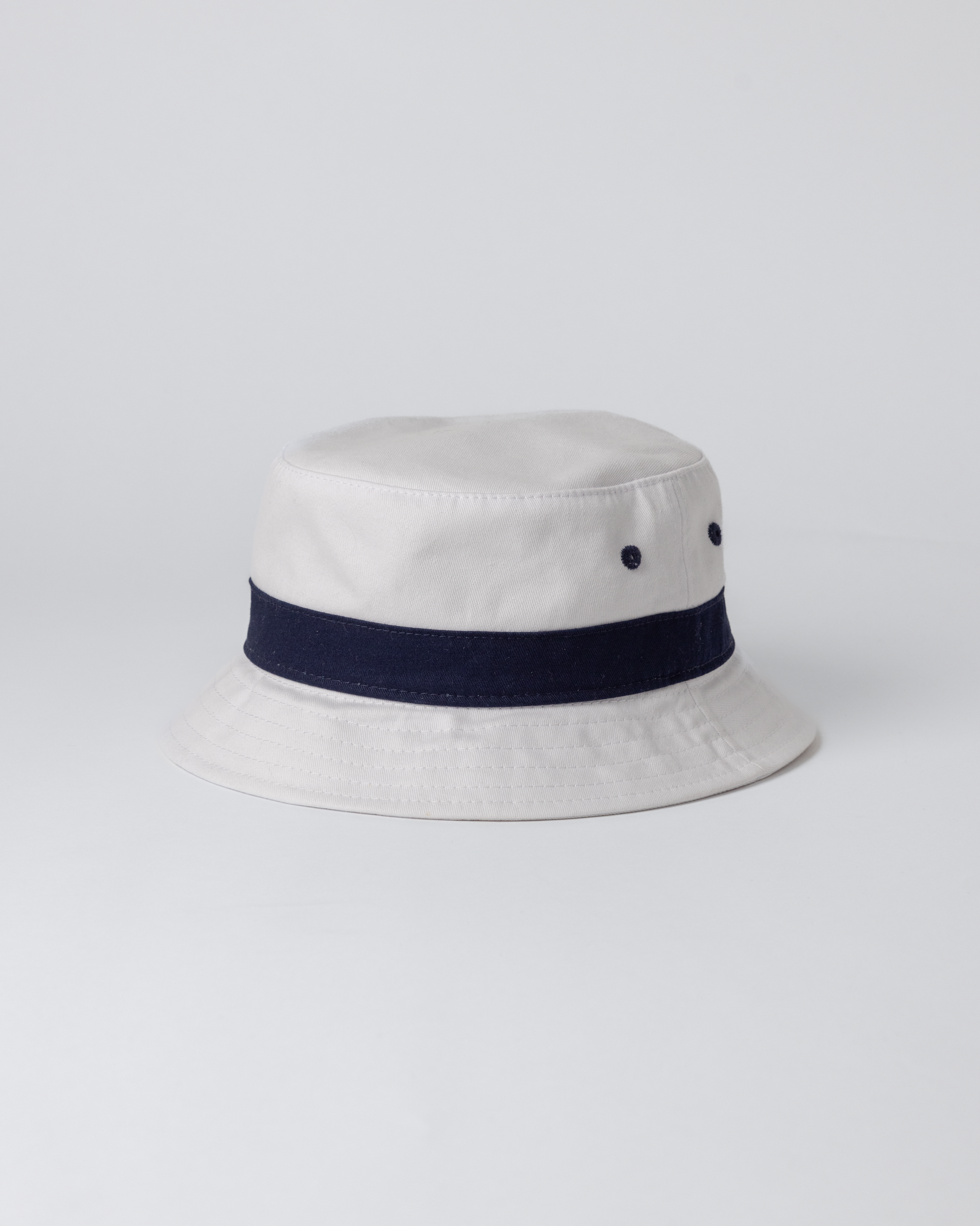Fitted Bucket - White/Navy
