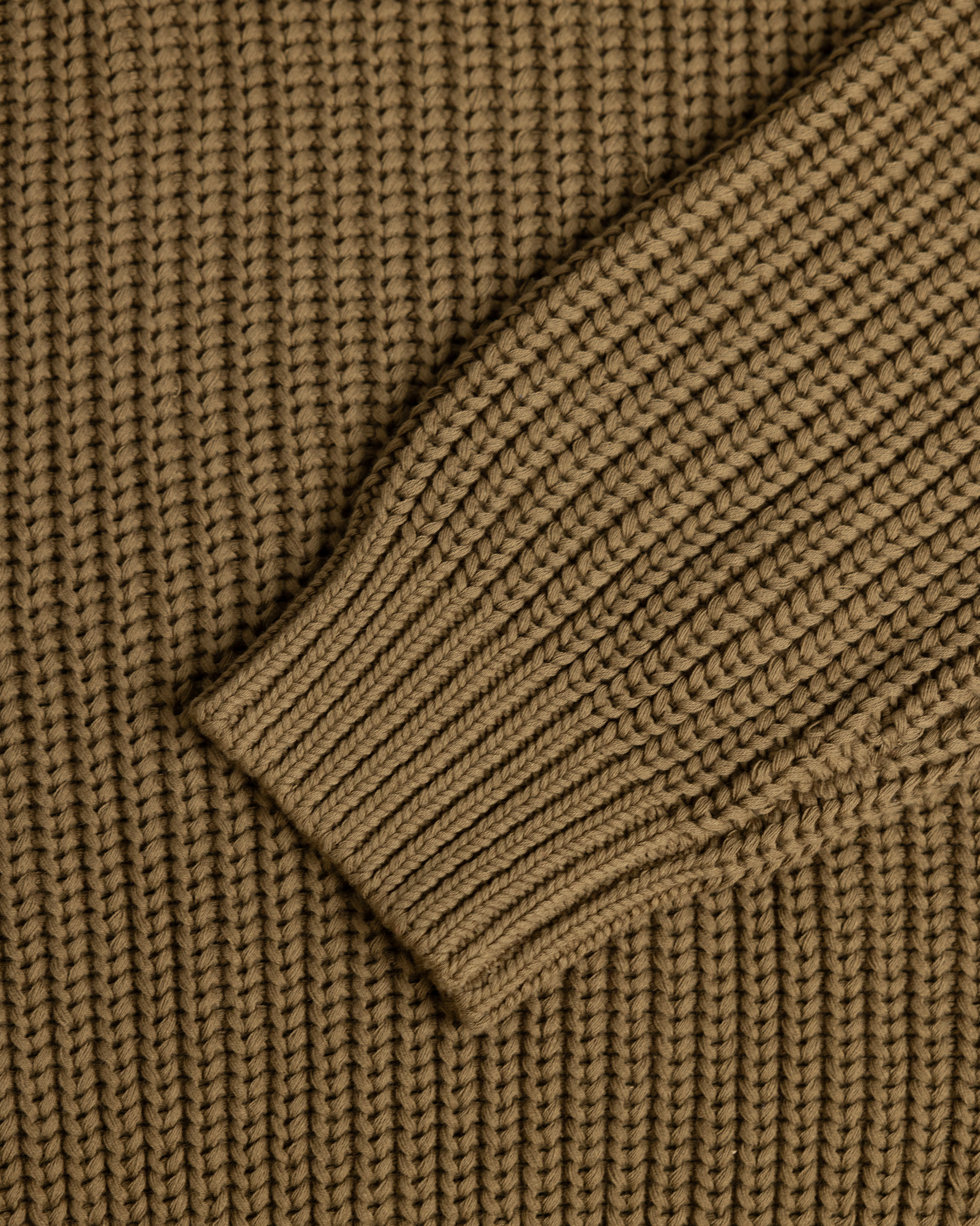 Fisherman Knit Sweater - Olive