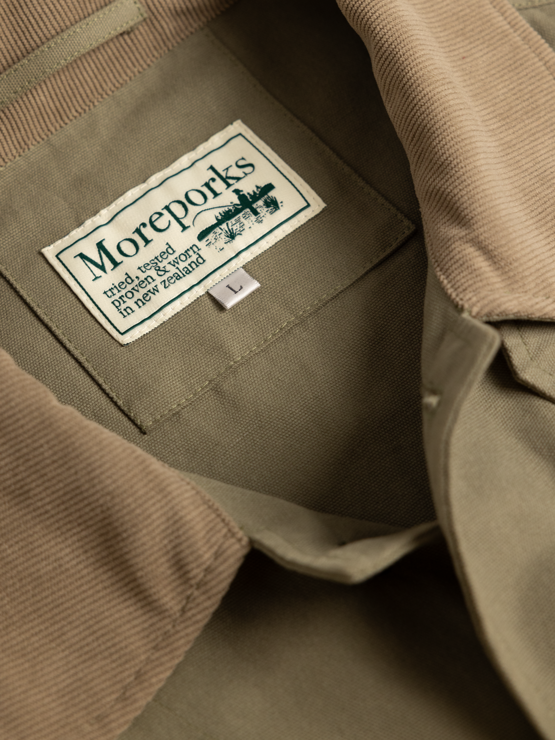 Cropped Hunting Coat - Moss