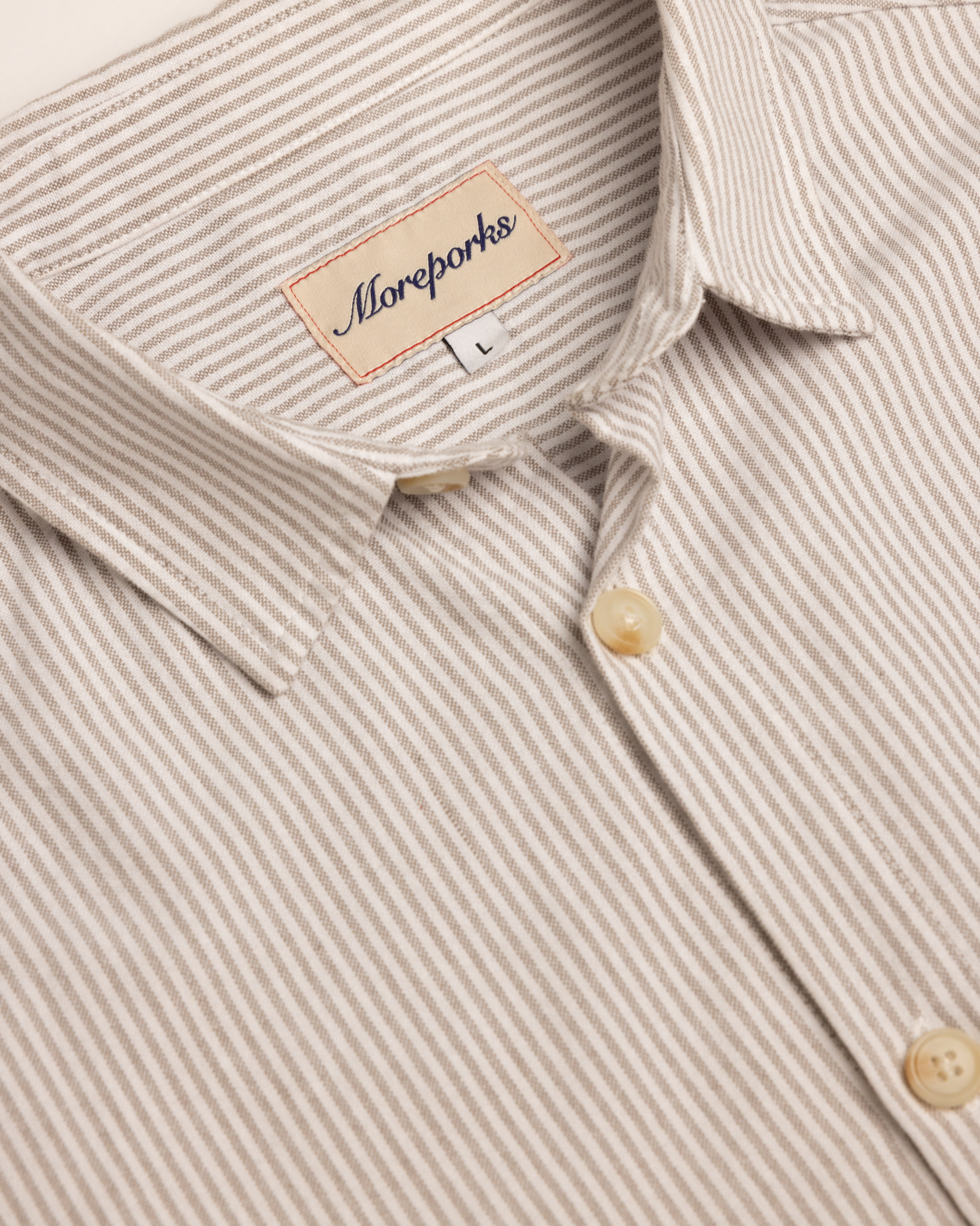 Relaxed Oxford - Brown Stripe