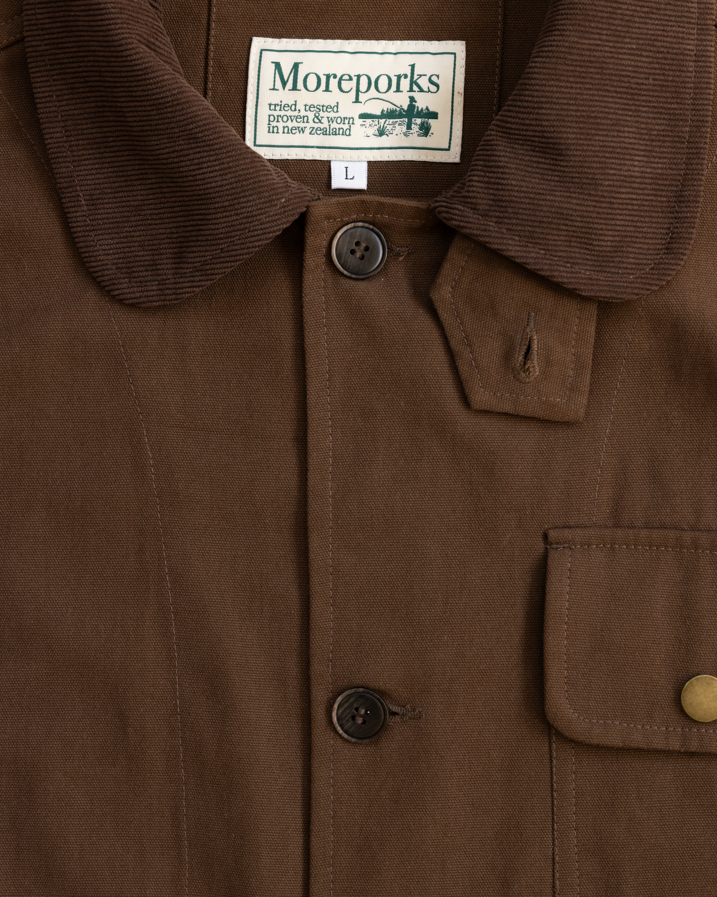 Cropped Hunting Coat - Brown