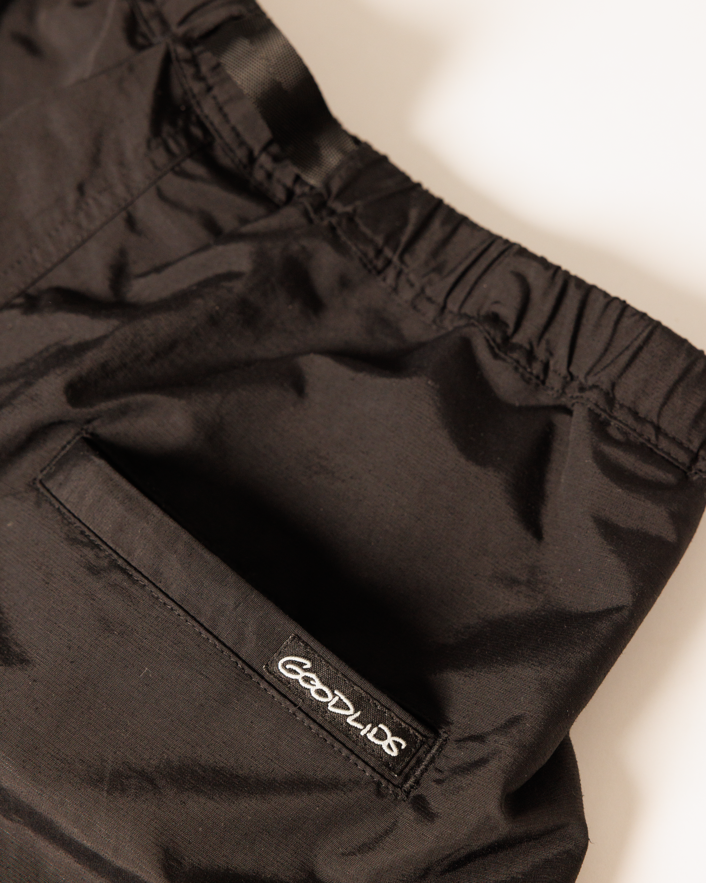 Pleated Hiking Pants - Black