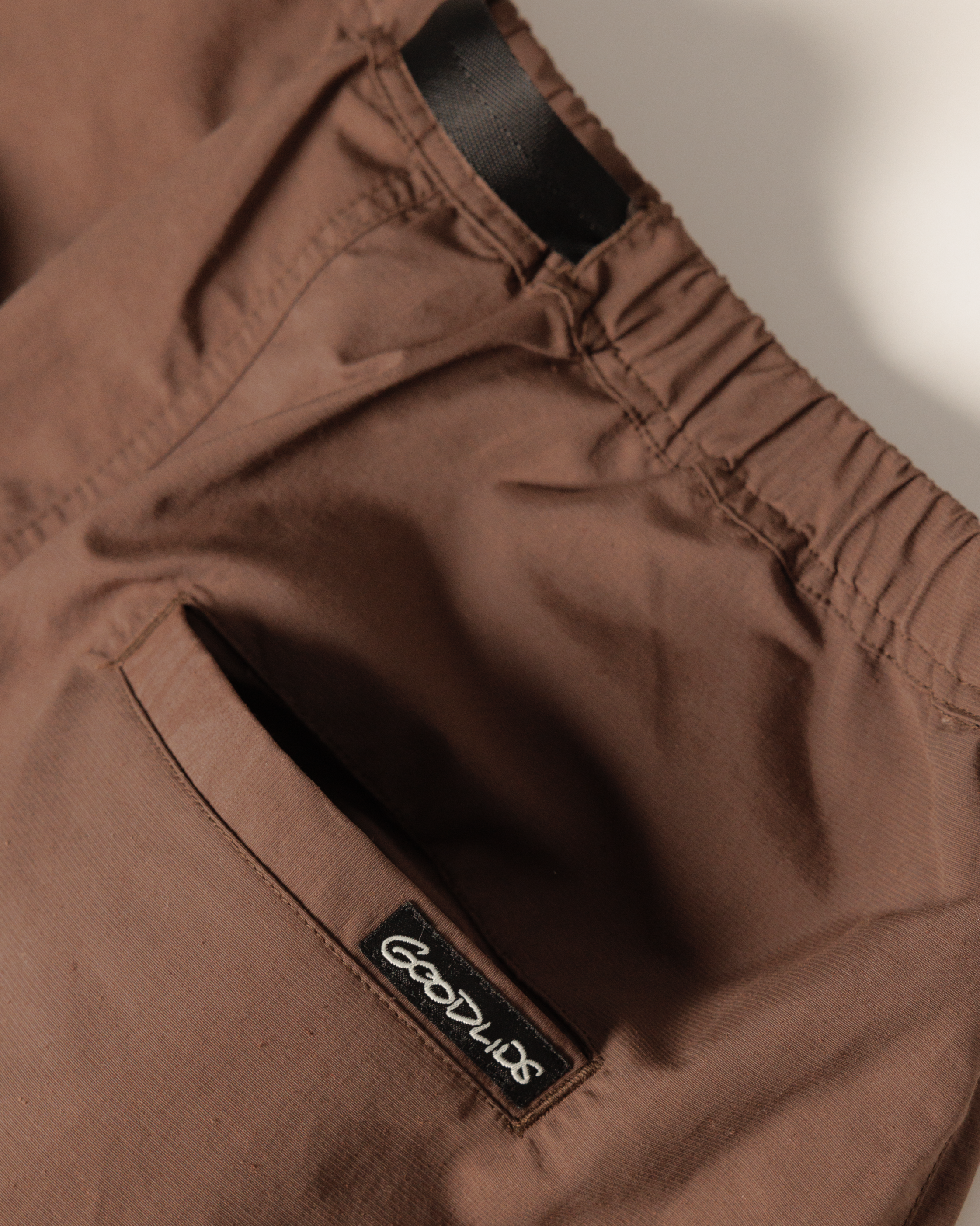 Pleated Hiking Pants - Brown
