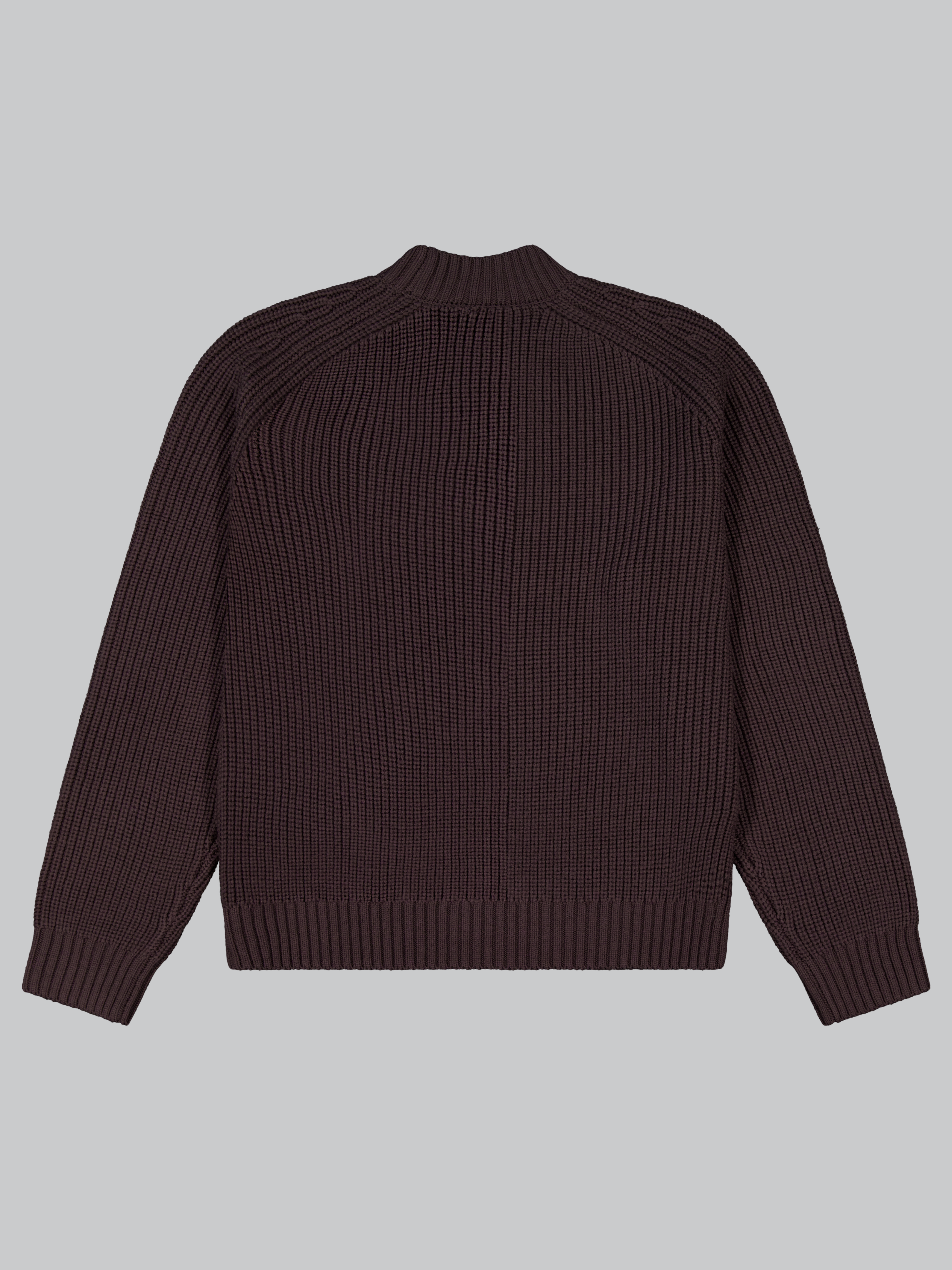High Neck Sweater - Brown