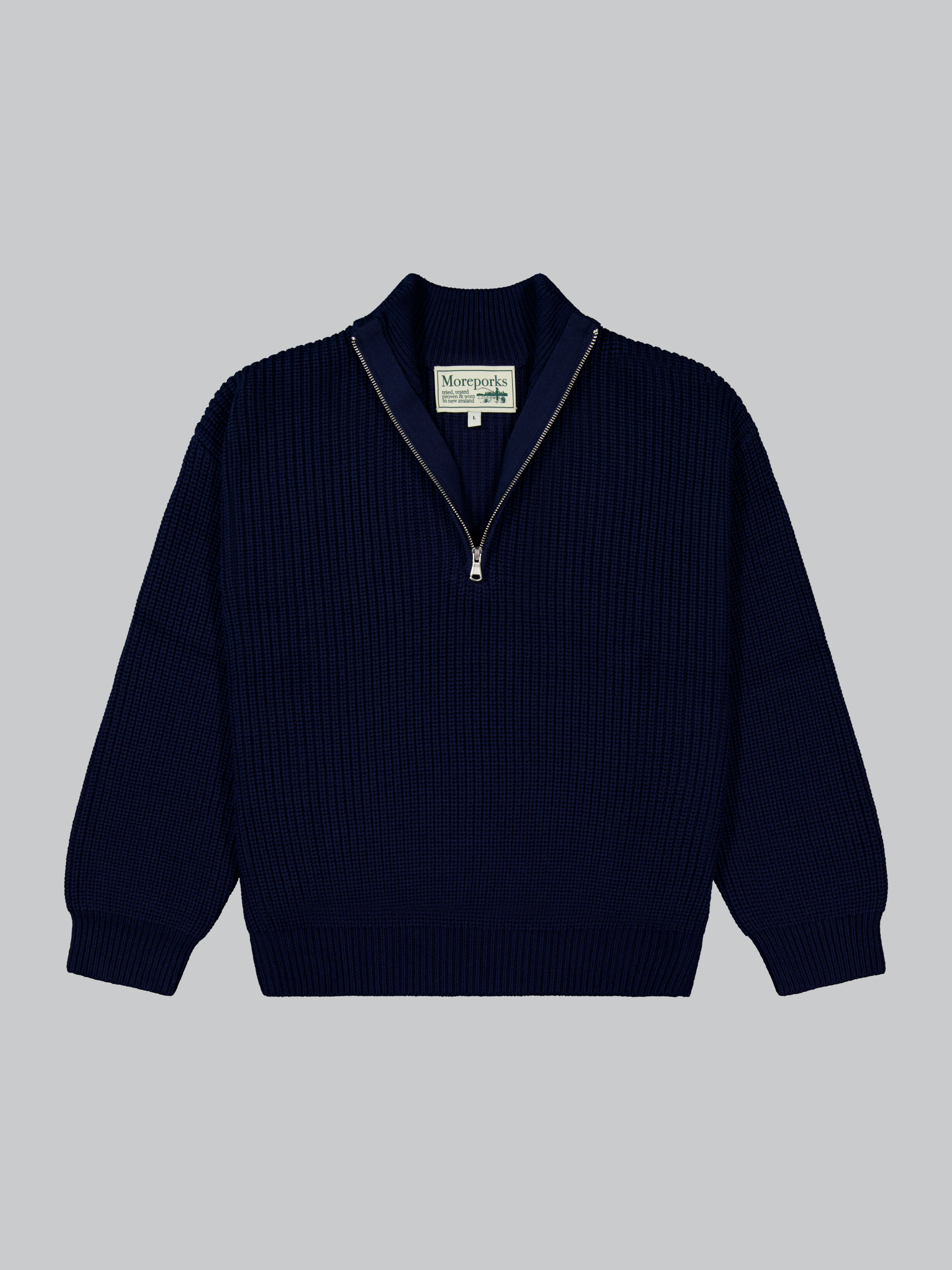 1/4 Zip Sweater - Navy