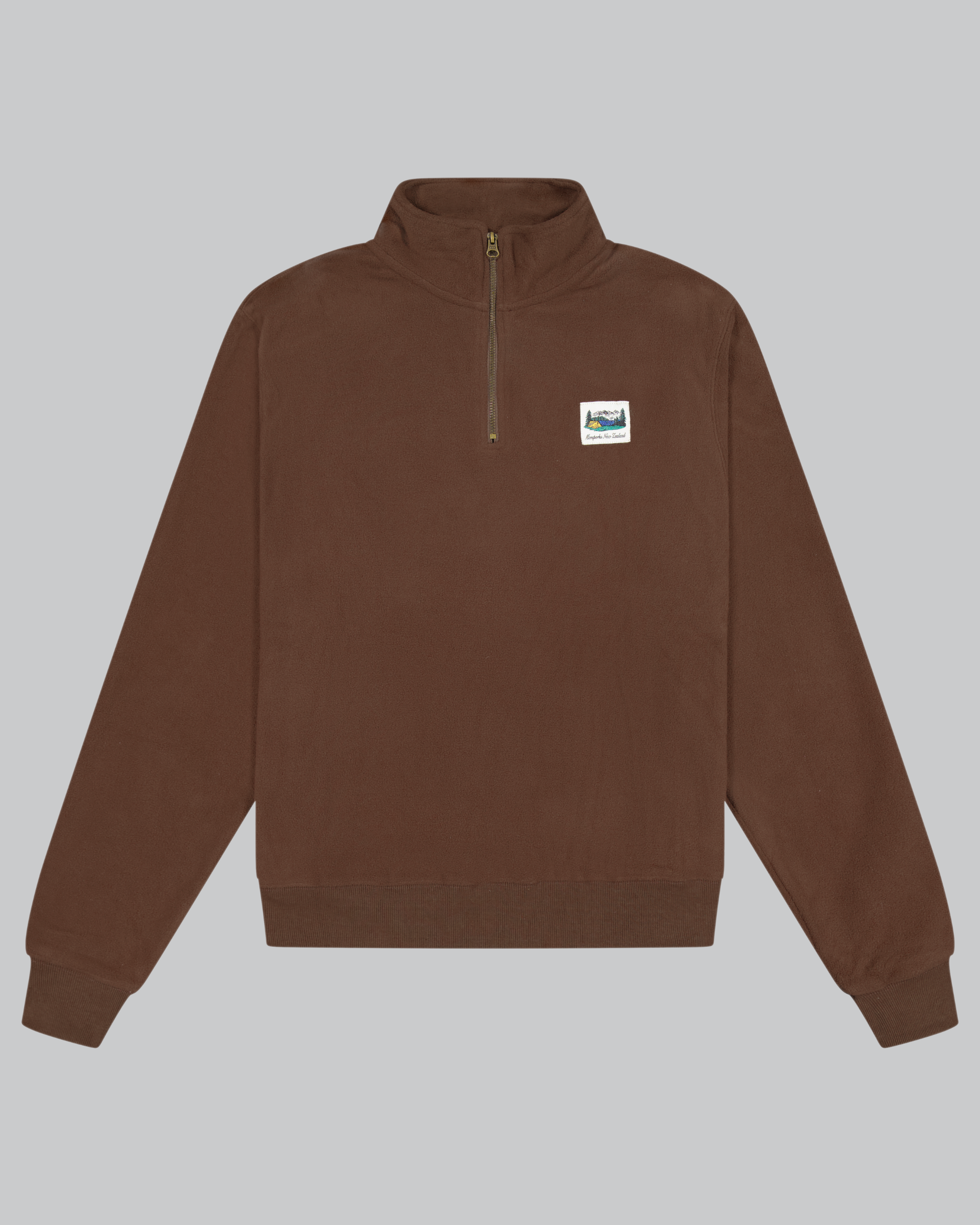 Mackenzie Quarter Zip Pullover - Brown