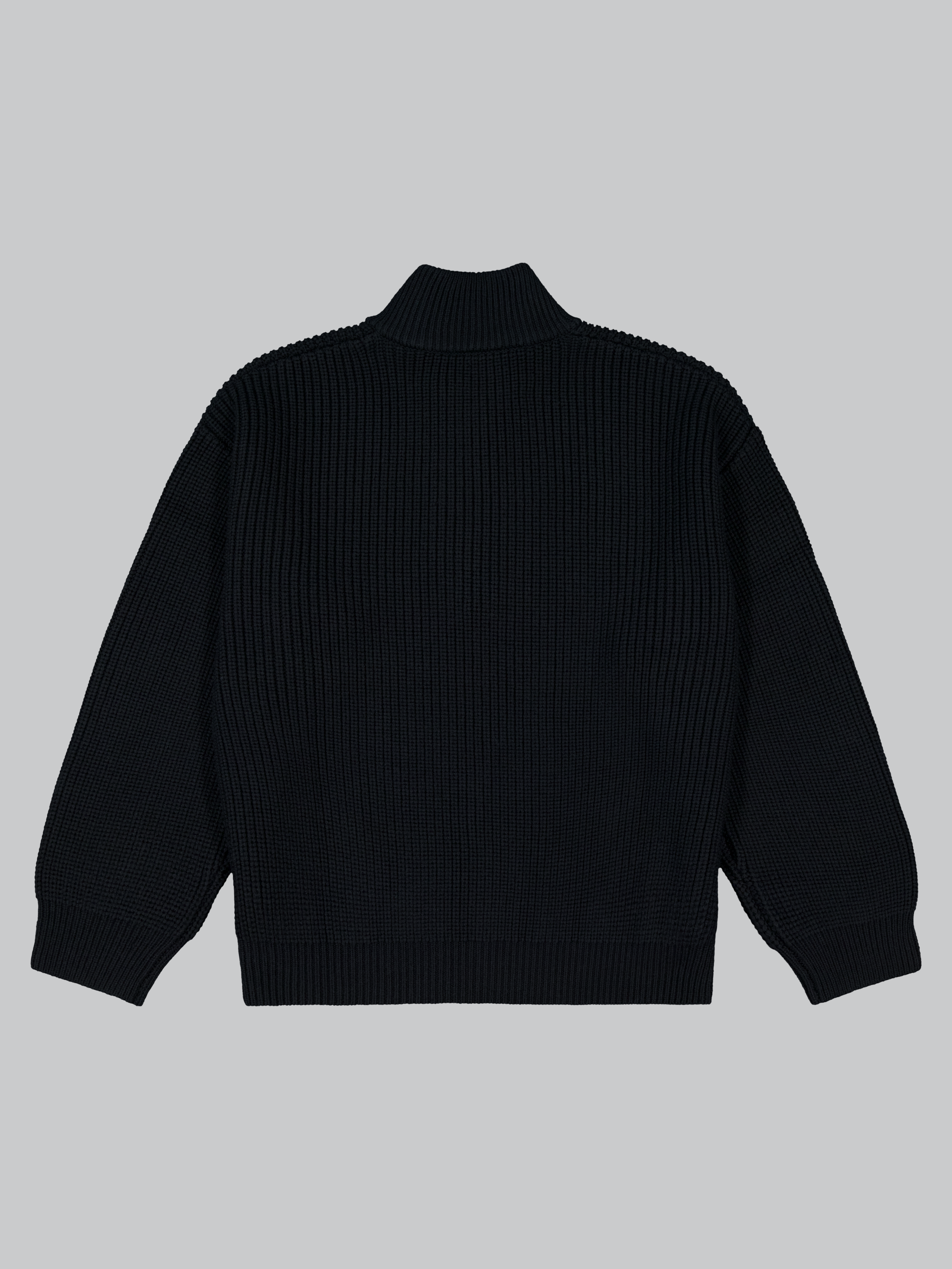 1/4 Zip Sweater - Black
