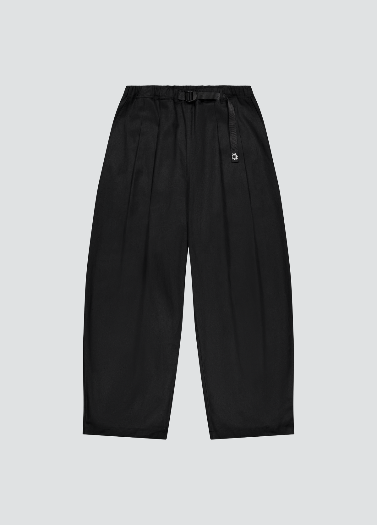 Pleated Hiking Pants - Black Twill