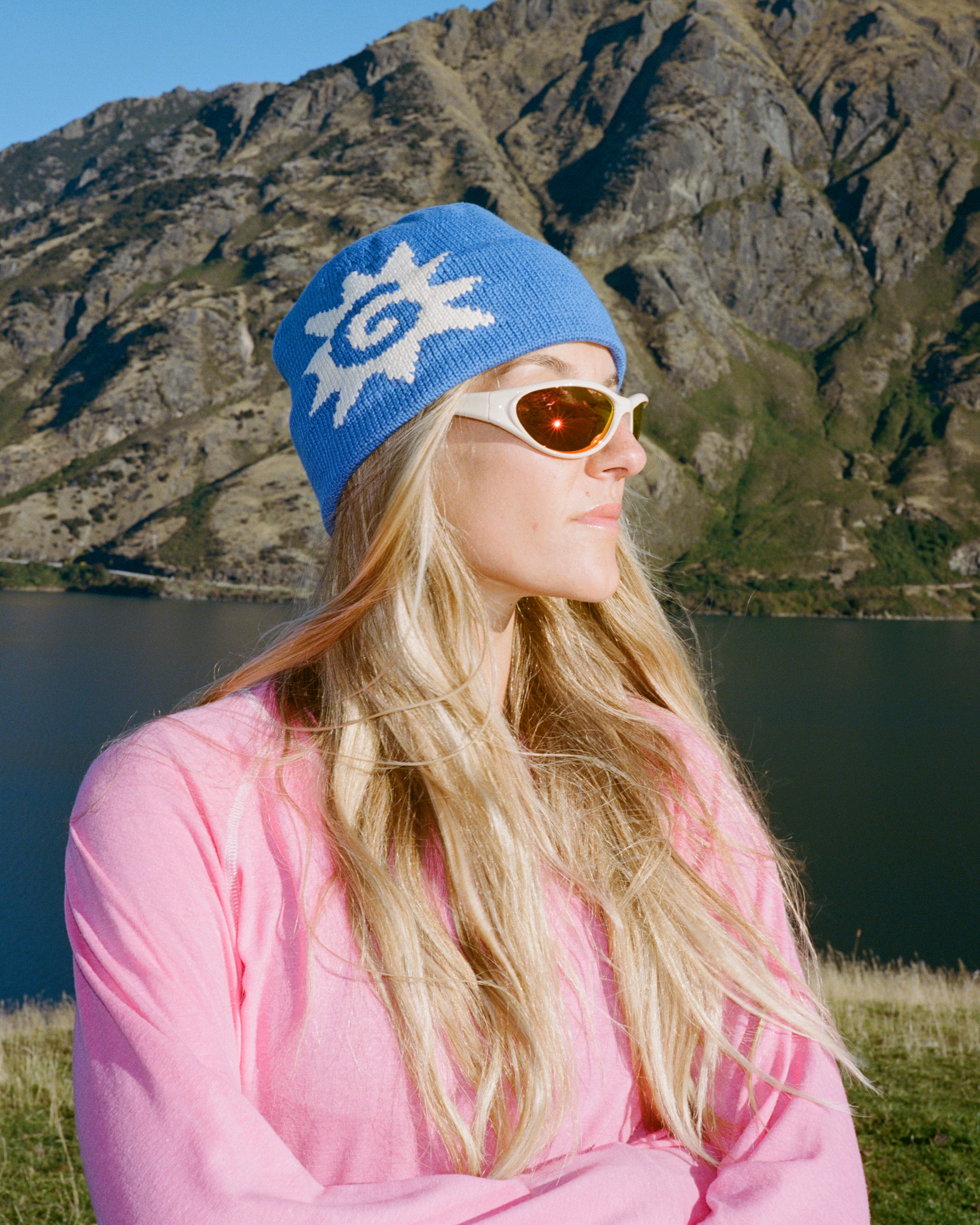 Graphic Beanie - Blue