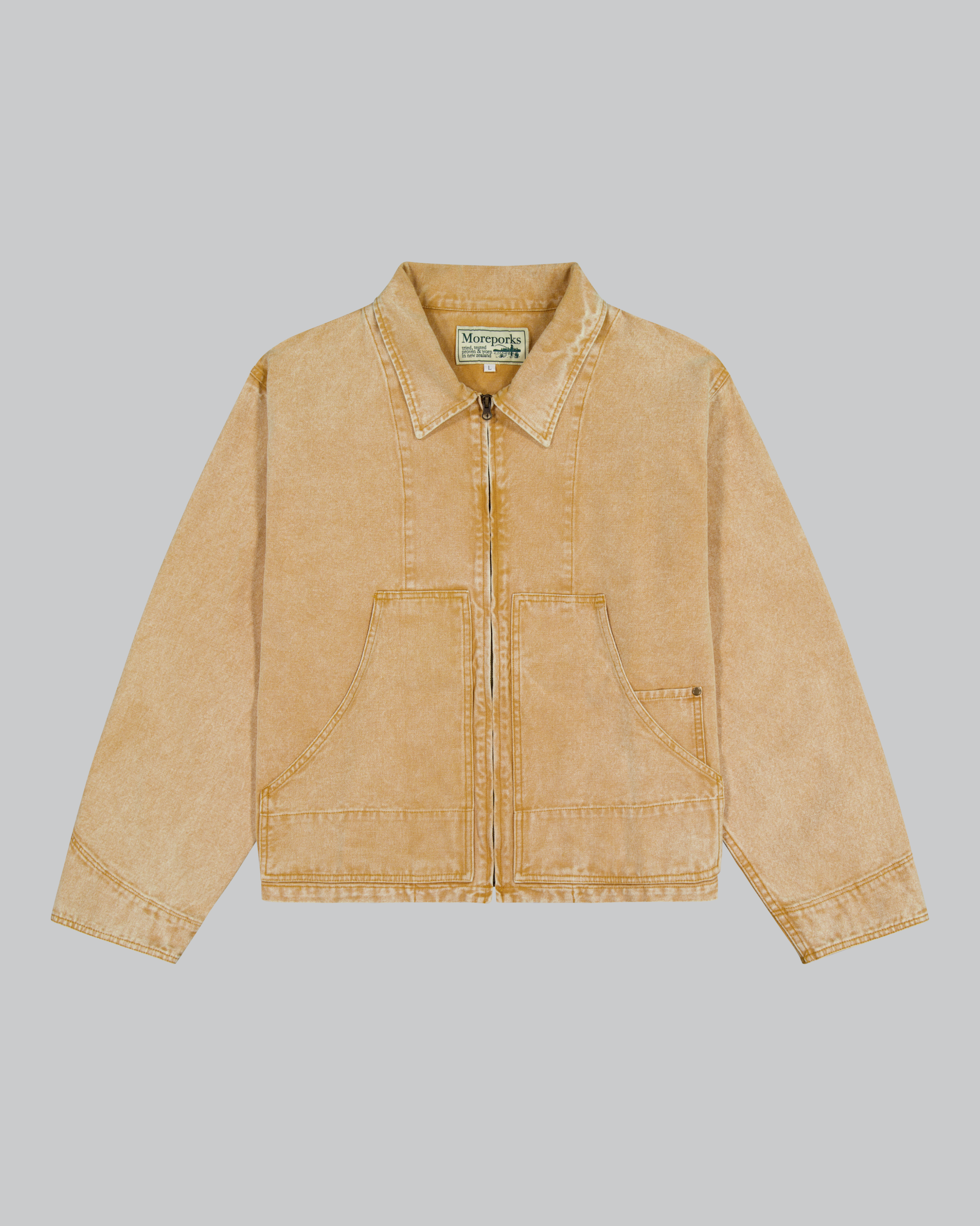 Washed Work Jacket - Yellow
