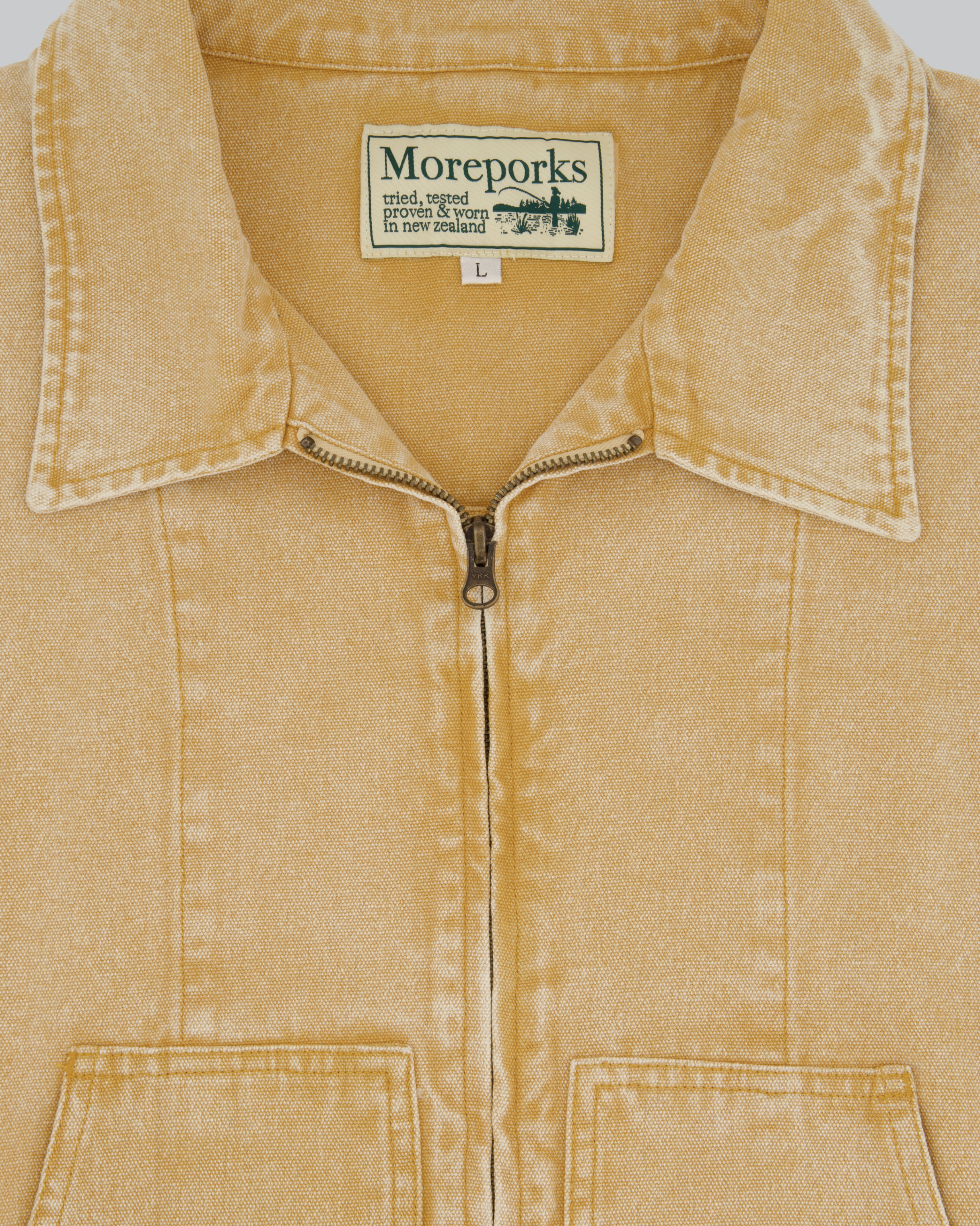 Washed Work Jacket - Yellow