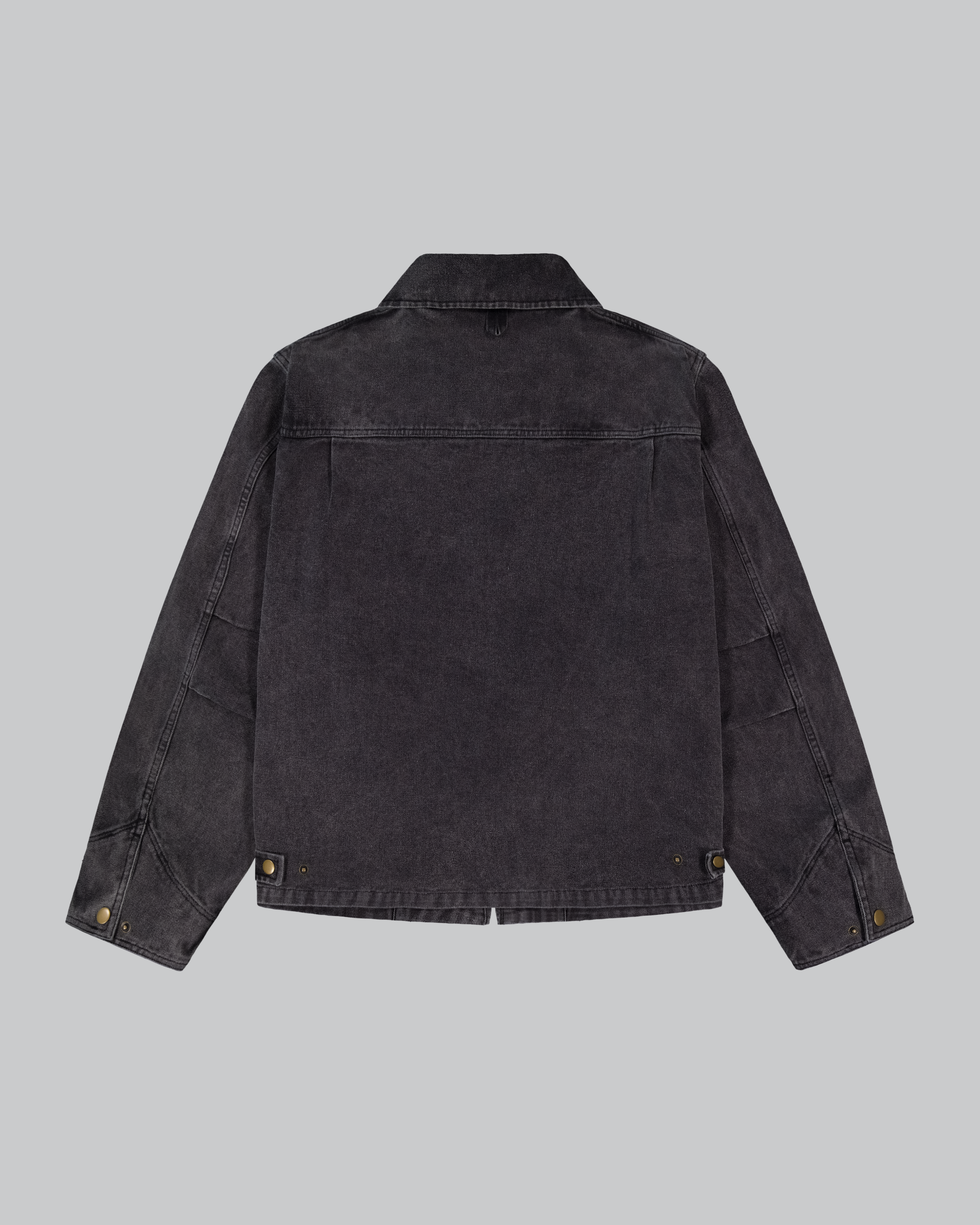 Washed Work Jacket - Charcoal