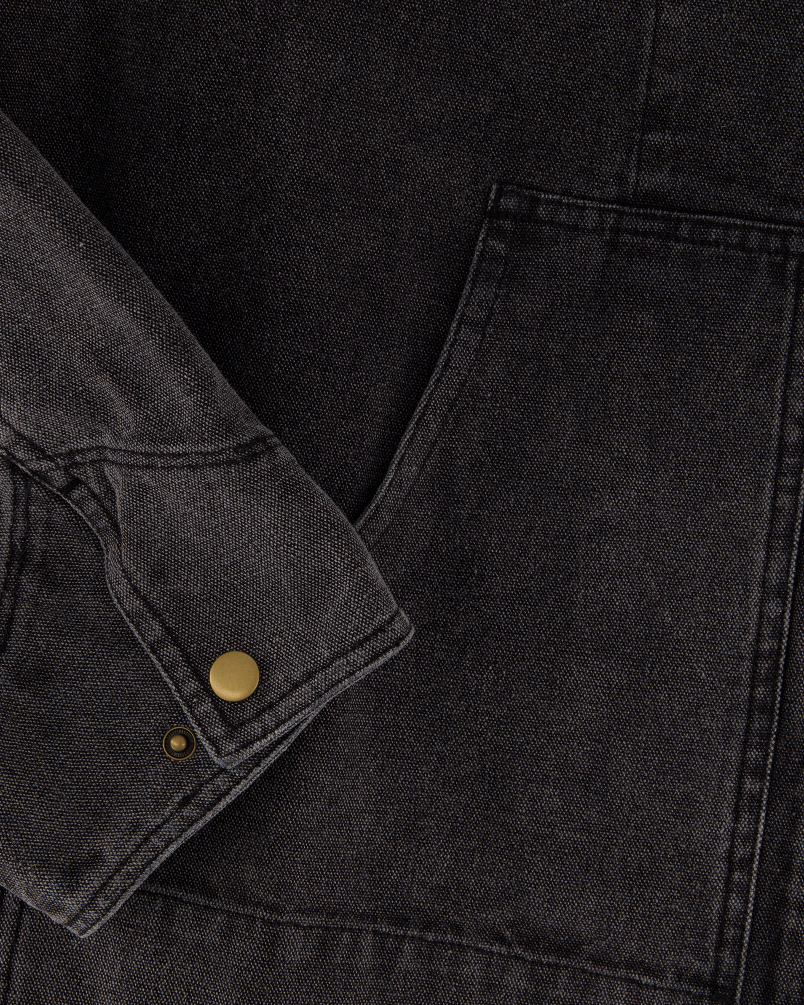 Washed Work Jacket - Charcoal