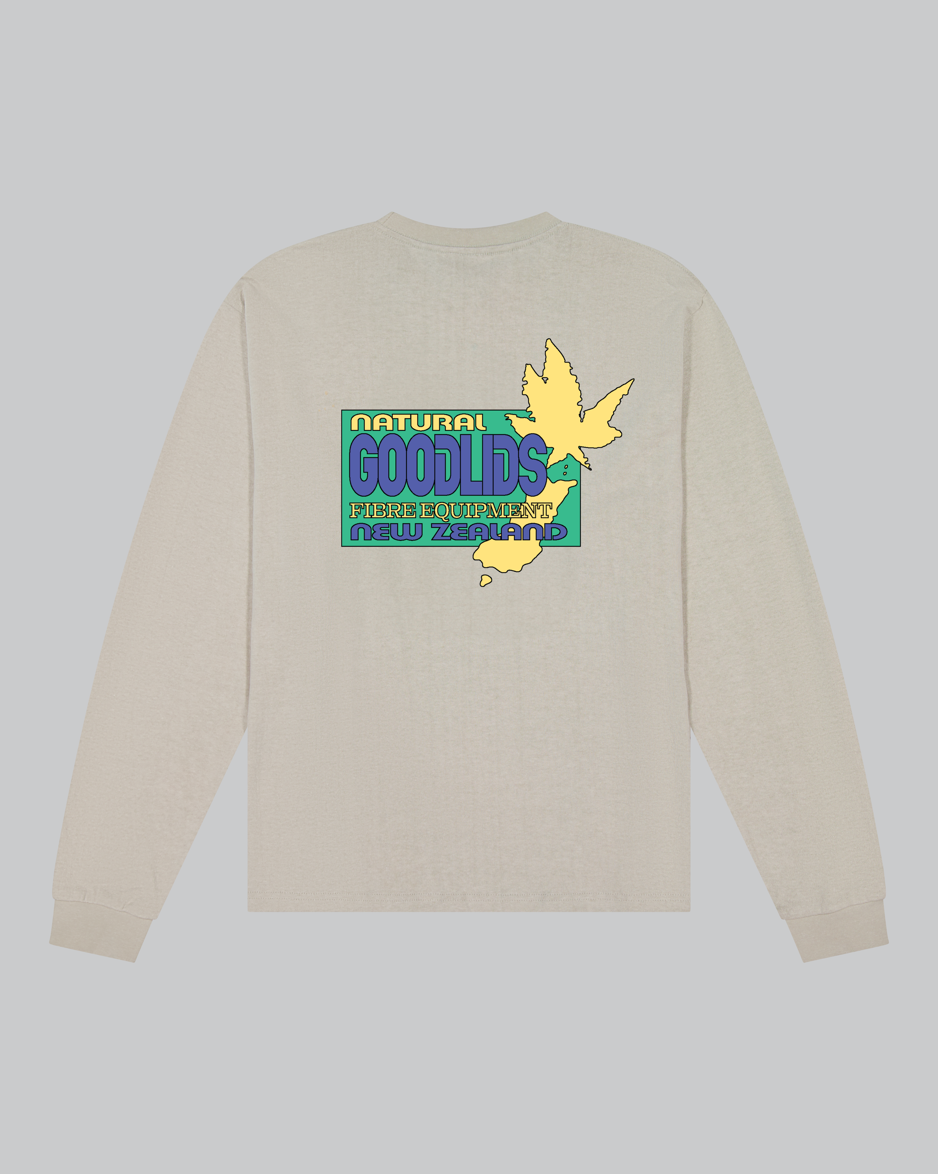 Kiwi Hemp Long Sleeve Tee - Stone