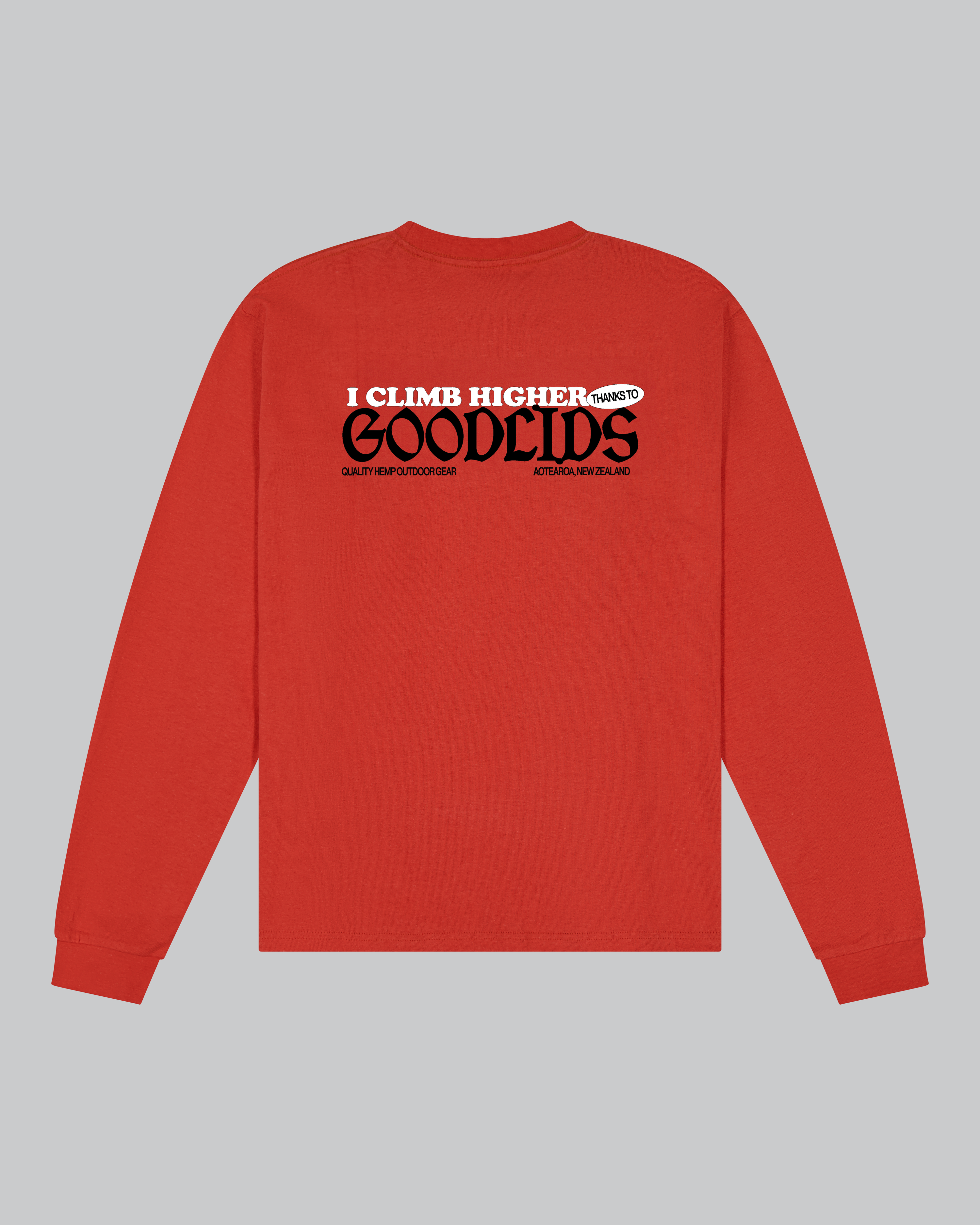 Higher Long Sleeve Tee - Red