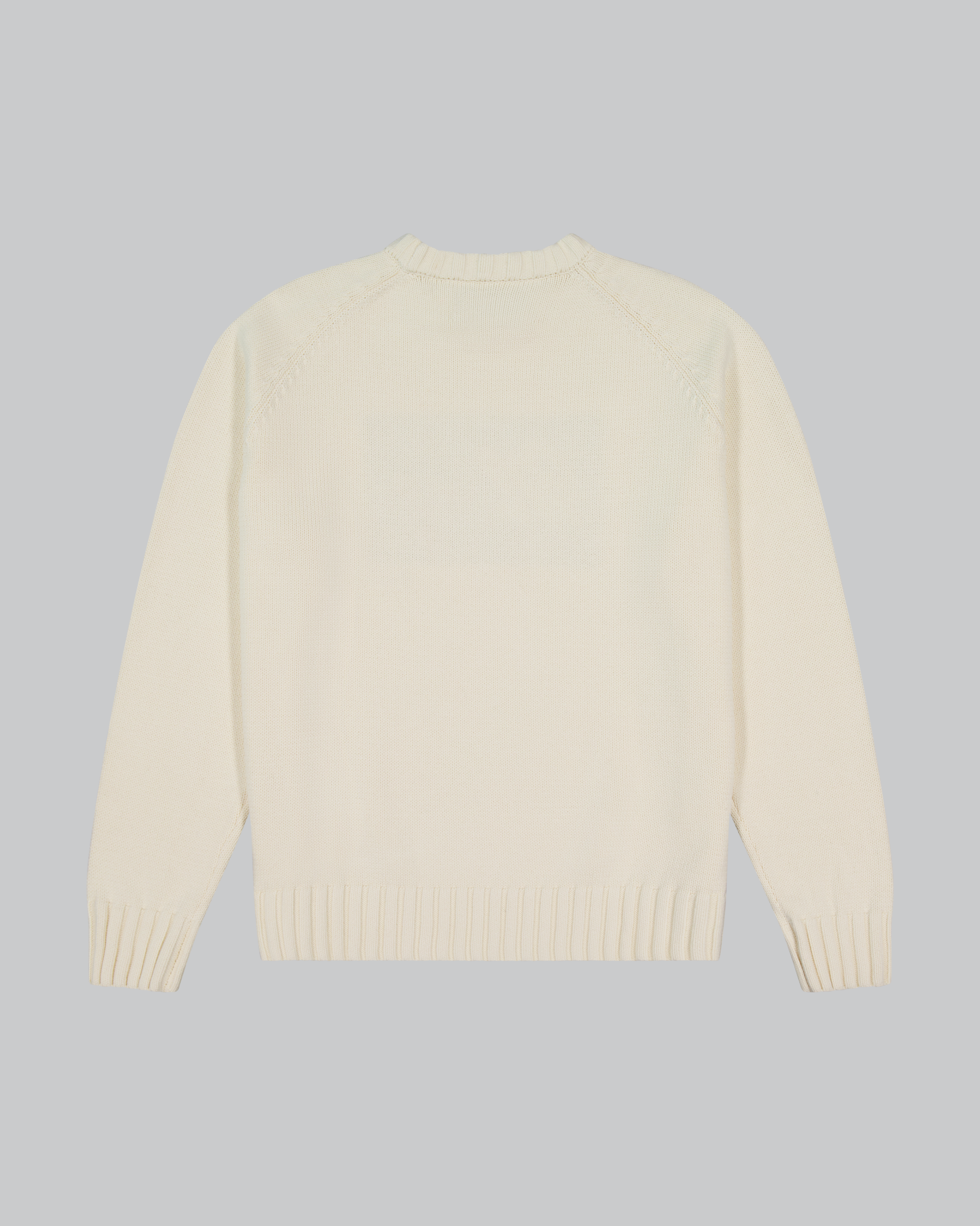 Flag Knit Sweater - Cream