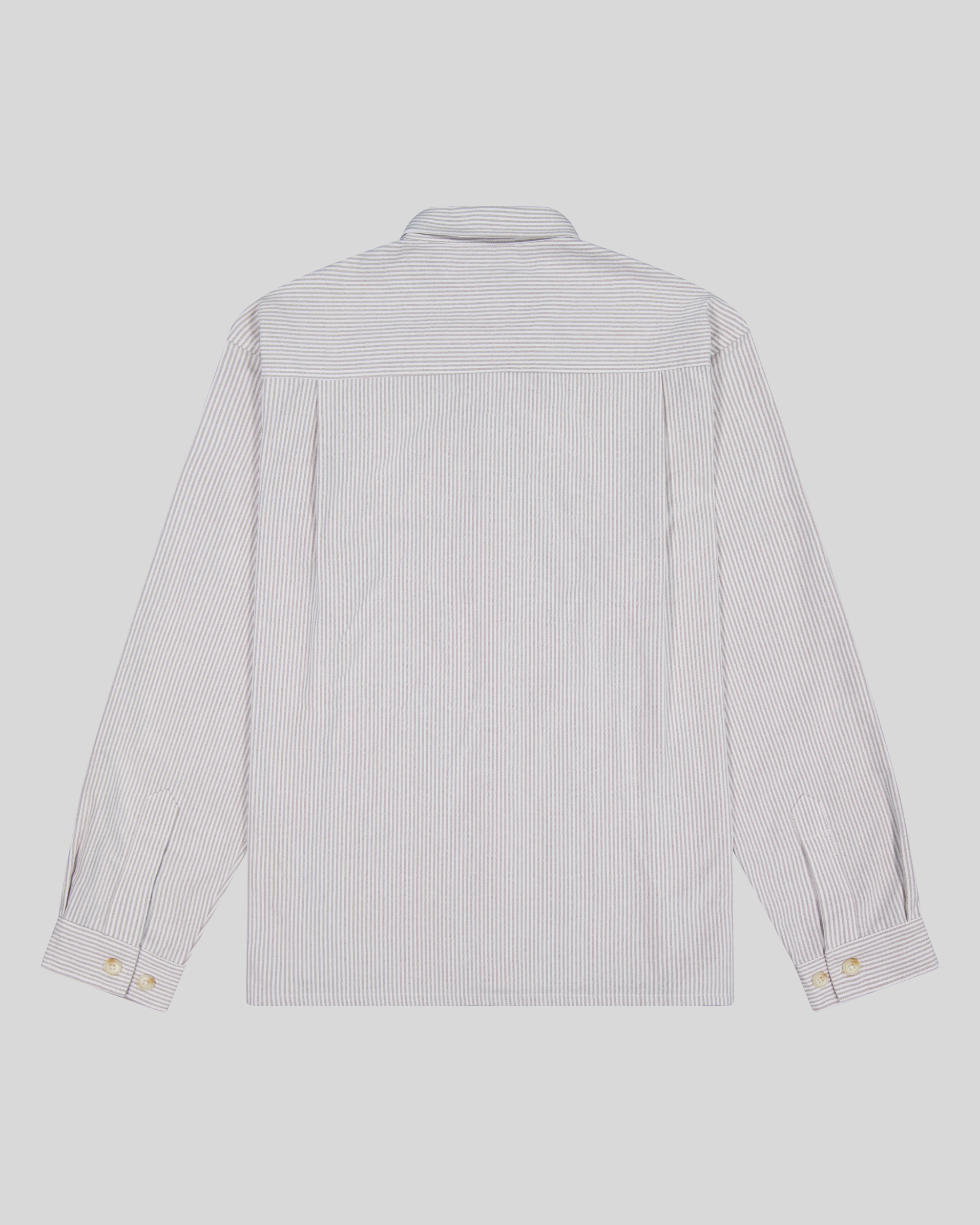 Relaxed Oxford - Brown Stripe