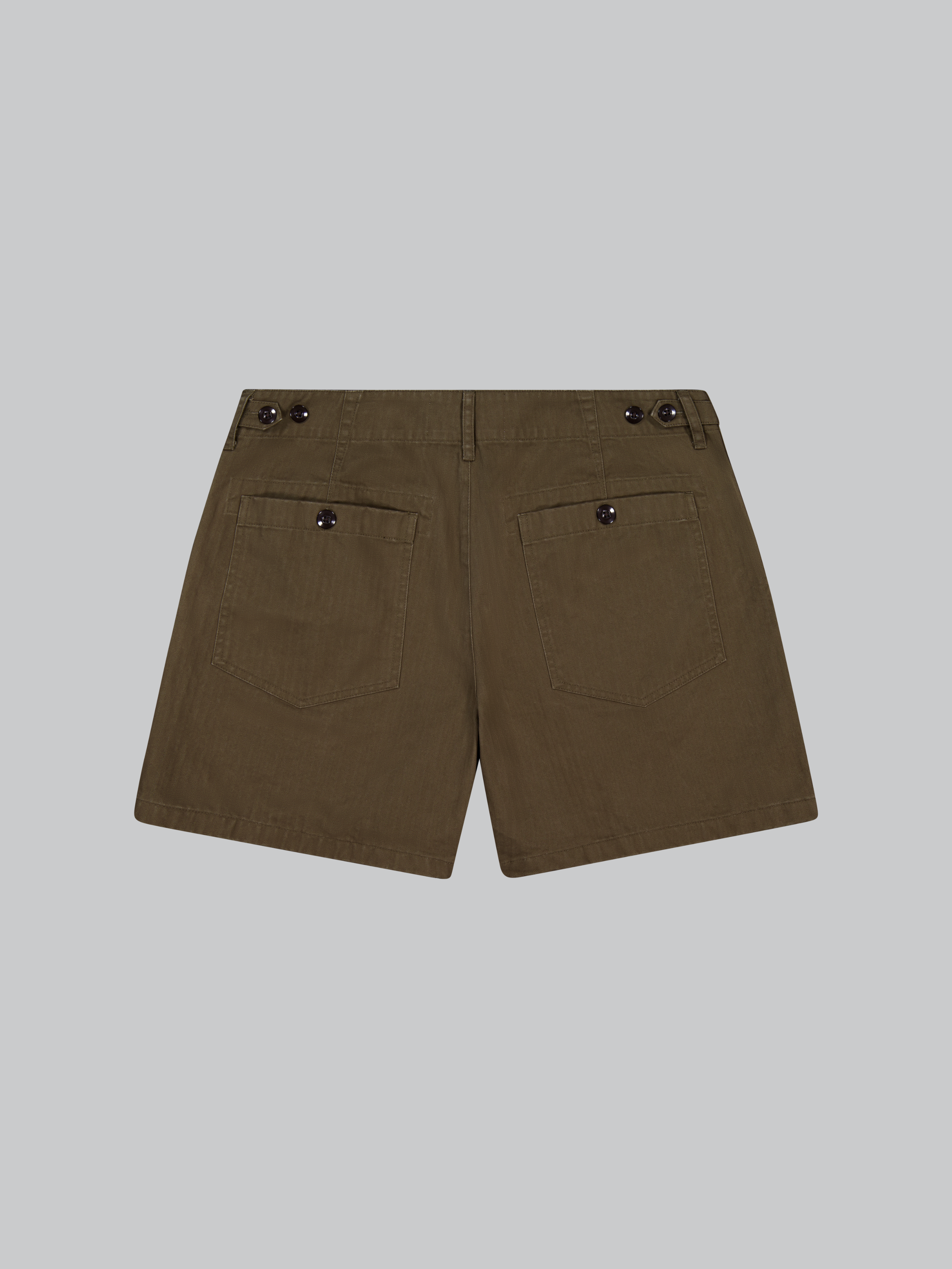 Fatigue Shorts - Brown Herringbone