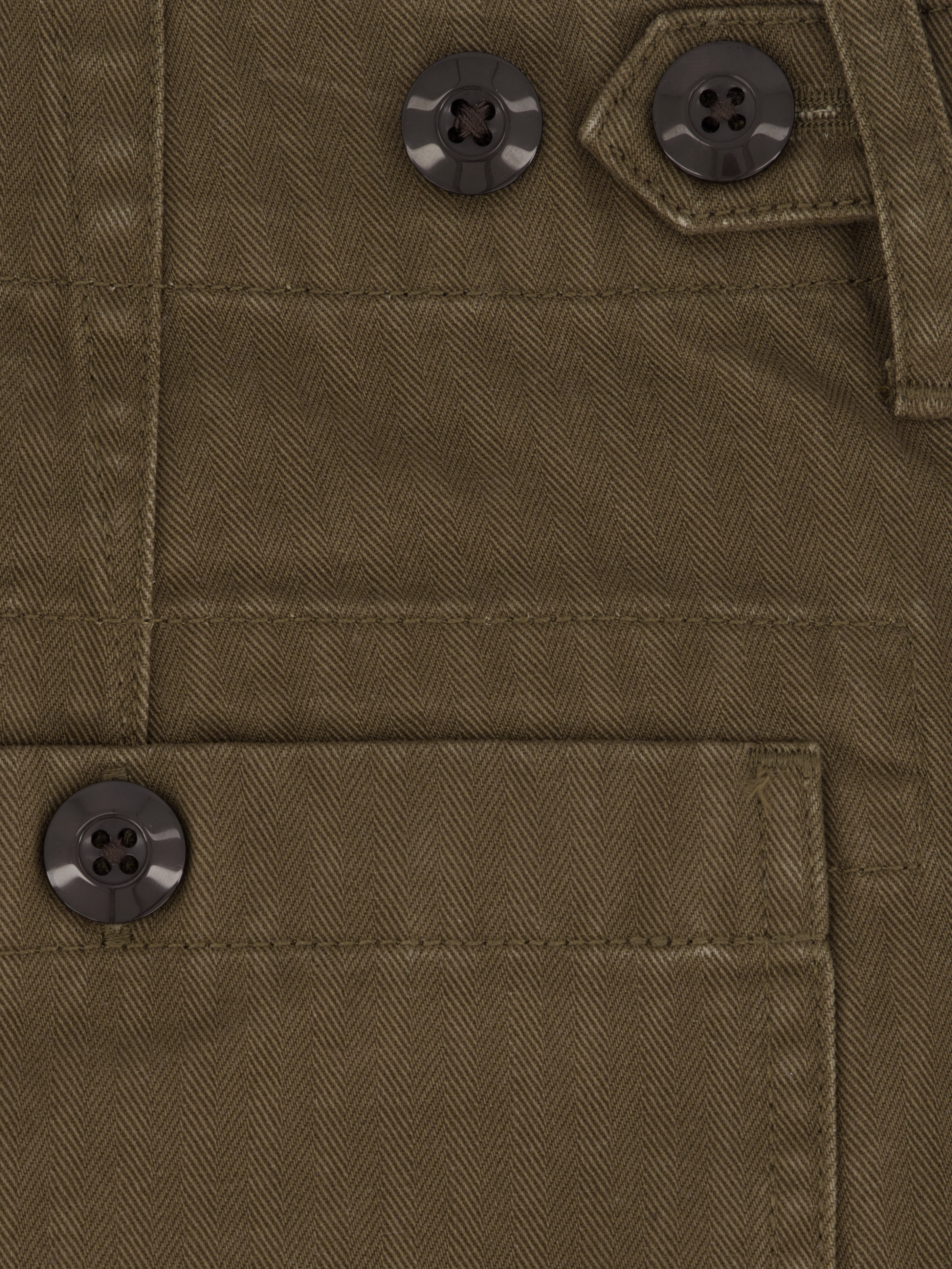 Fatigue Shorts - Brown Herringbone
