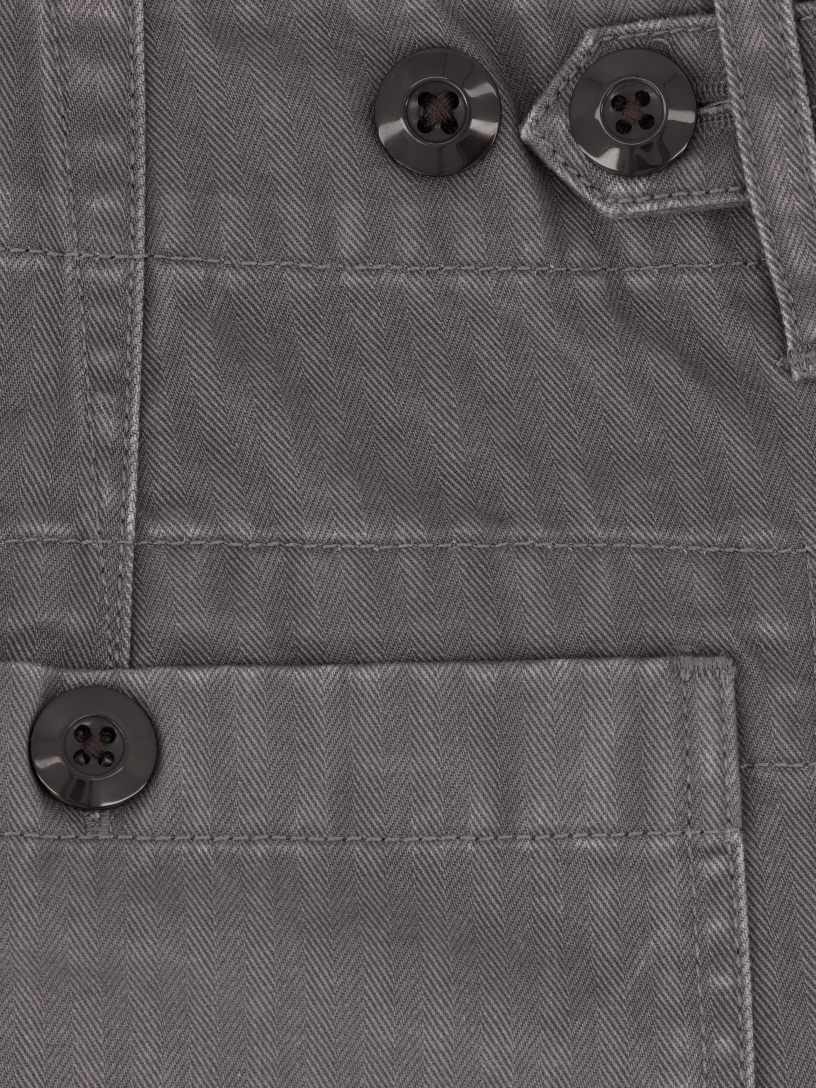 Fatigue Shorts - Charcoal Herringbone