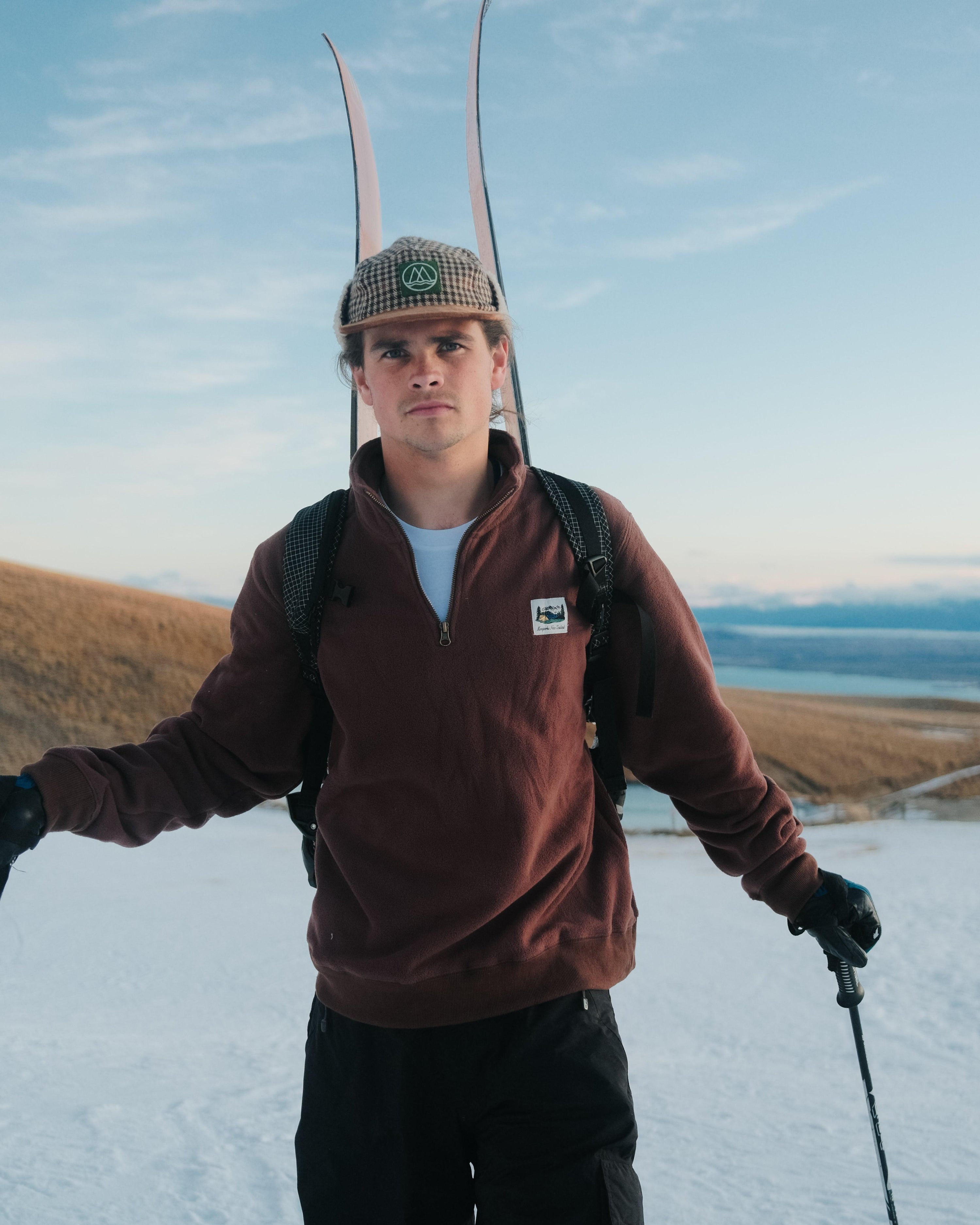 Mackenzie Quarter Zip Pullover - Brown