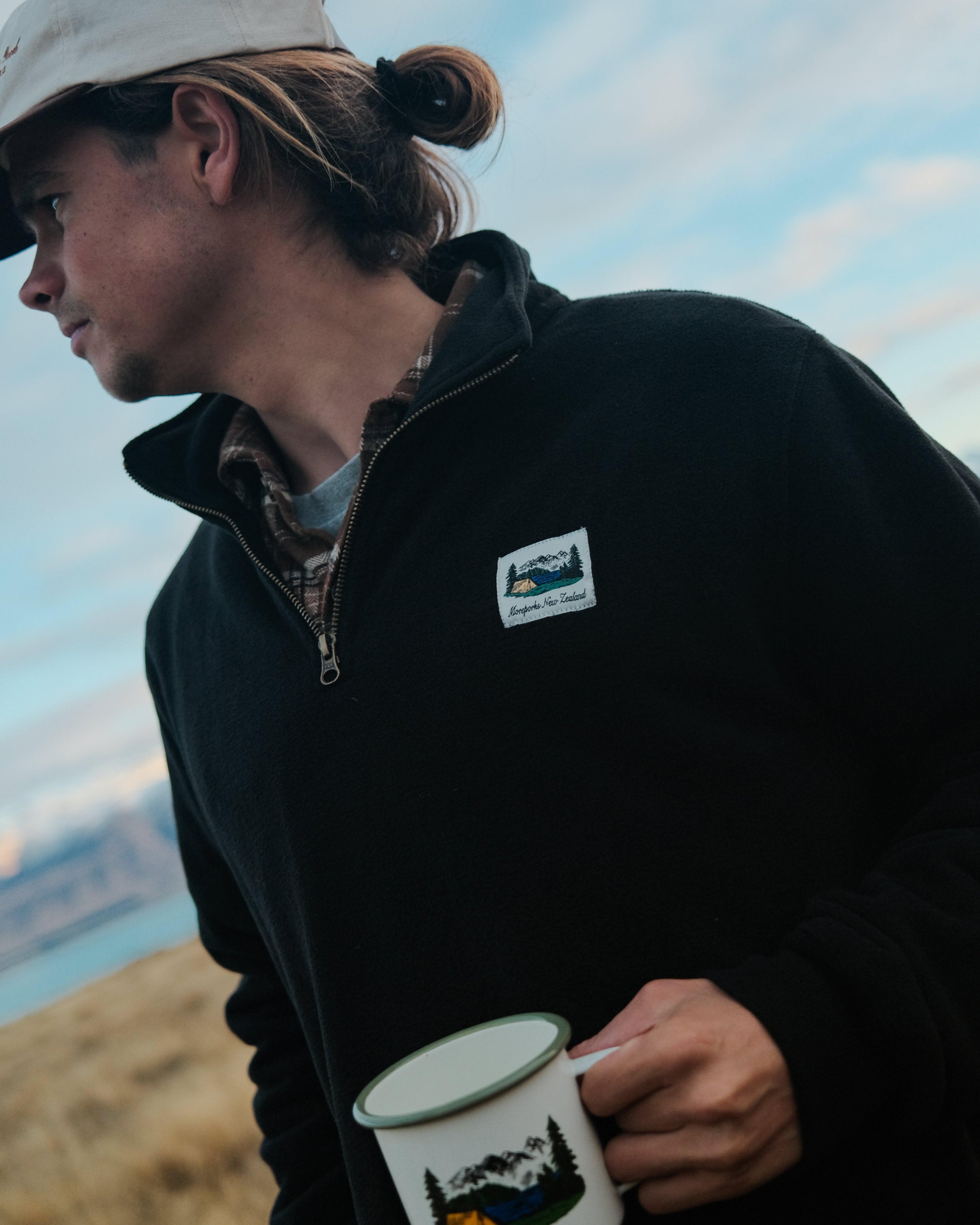 Mackenzie Quarter Zip Pullover - Black