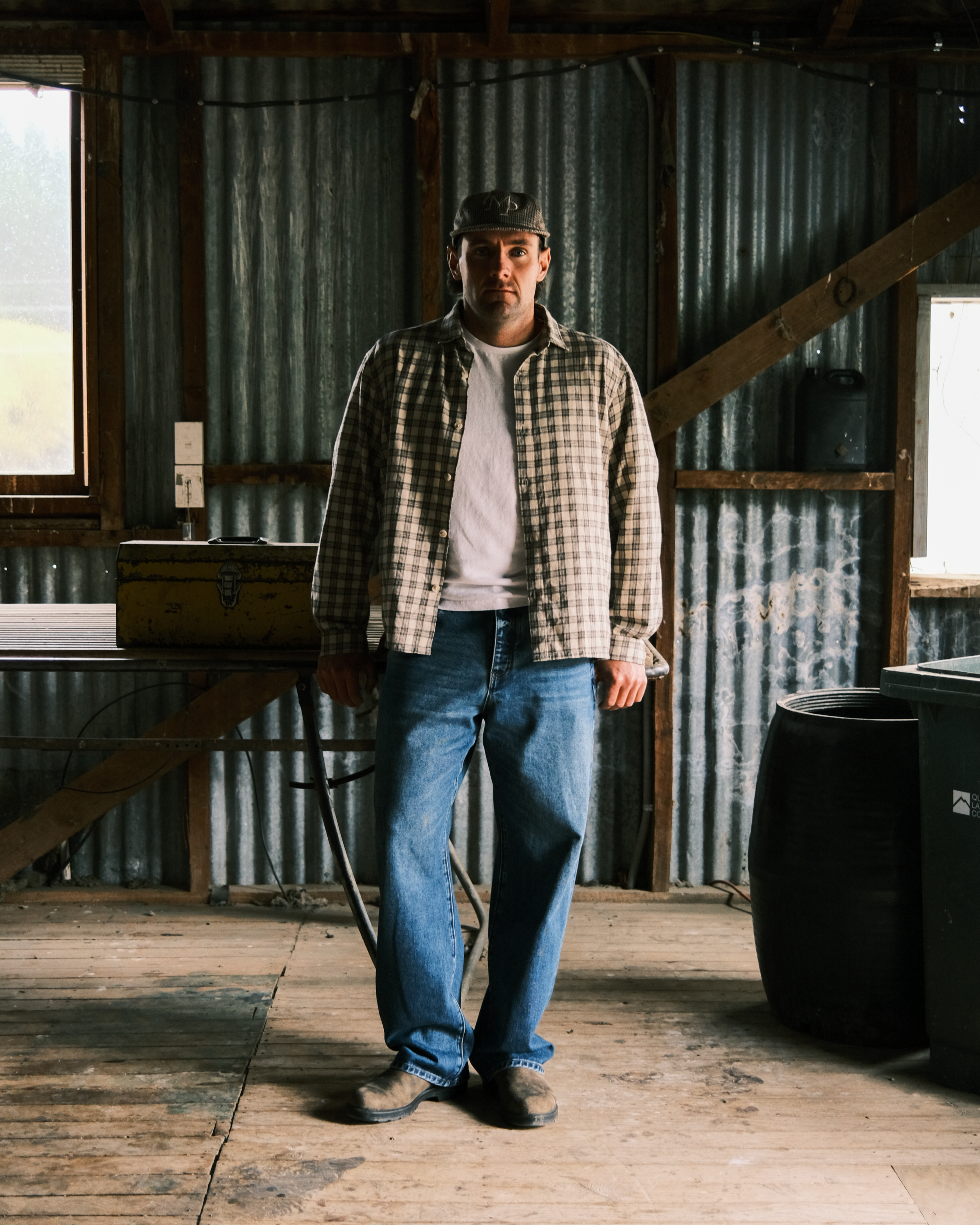 Flannel Shirt - Cream Check