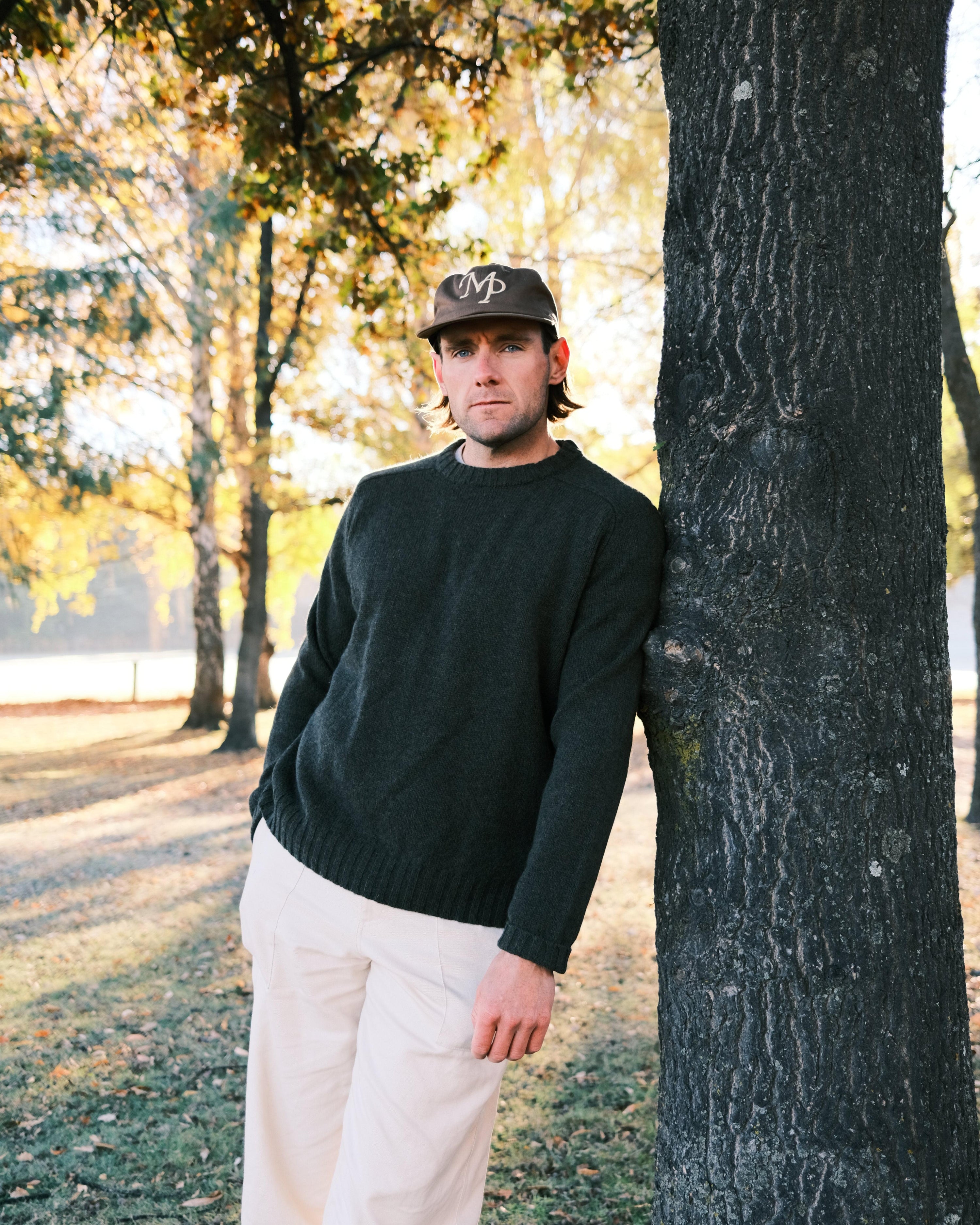 Woollen Knit Sweater - Forest