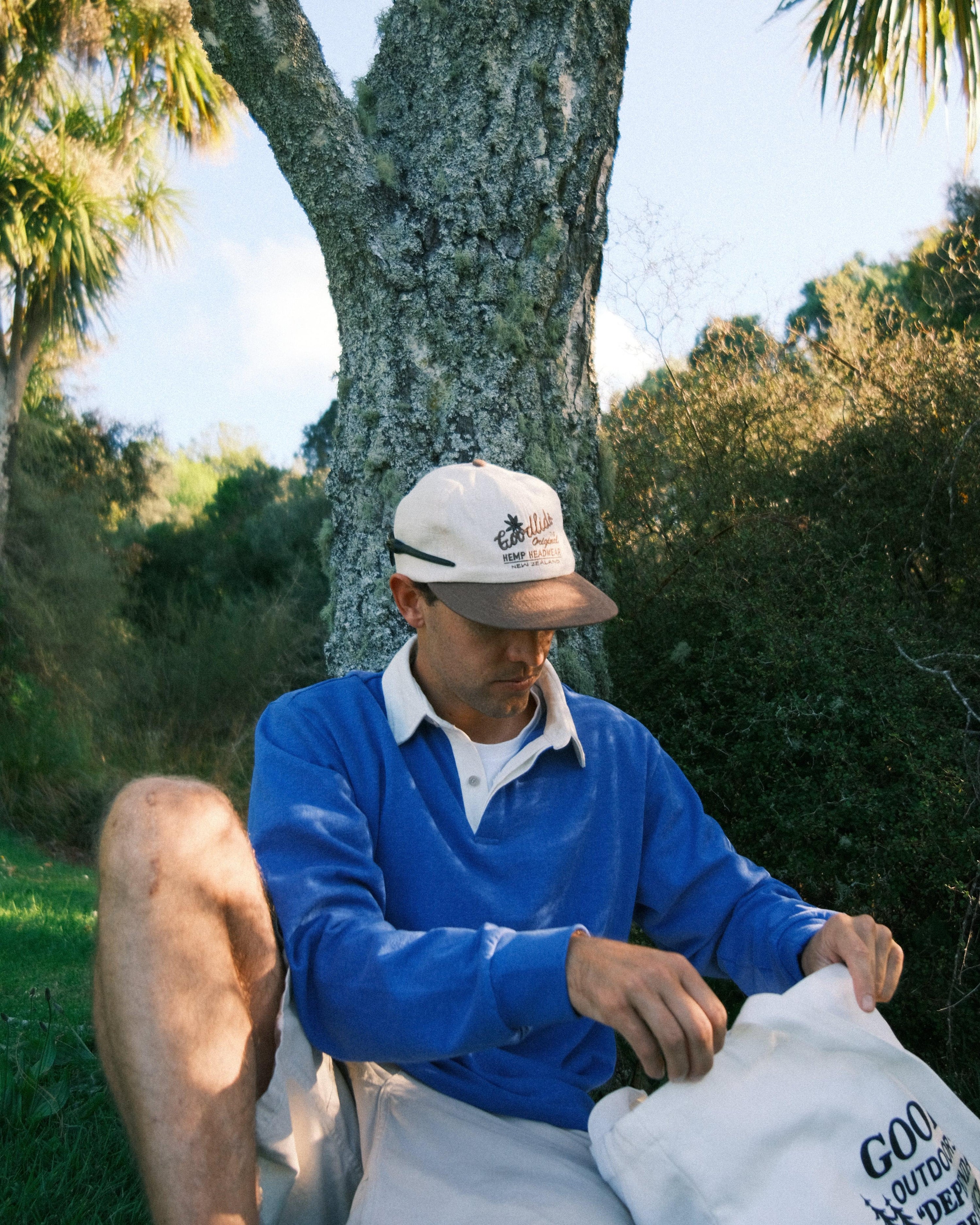 Classic Circle Brim - Cream/Brown