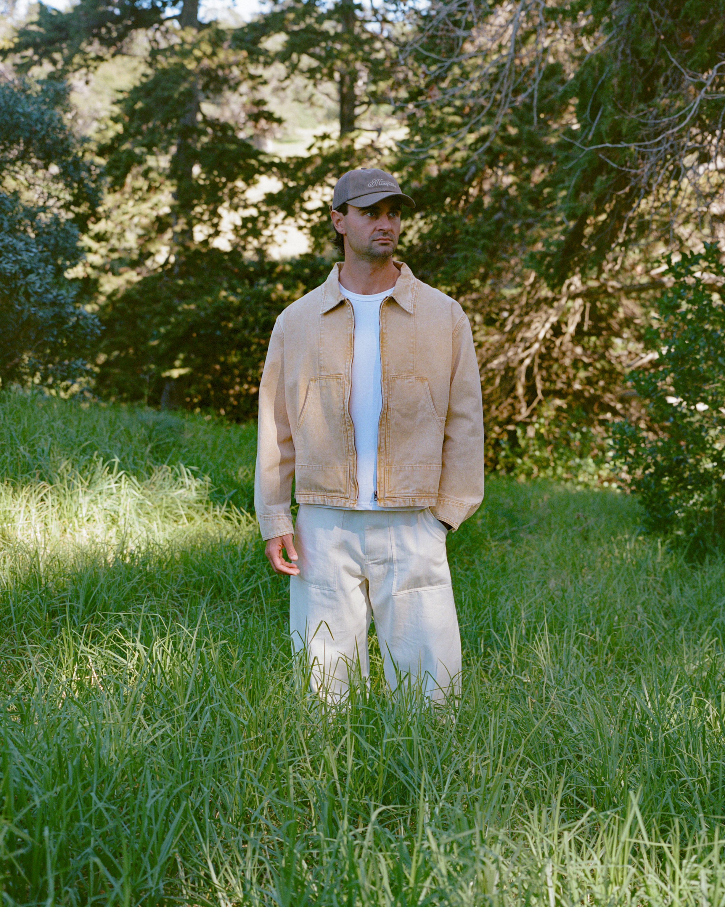 Washed Work Jacket - Yellow