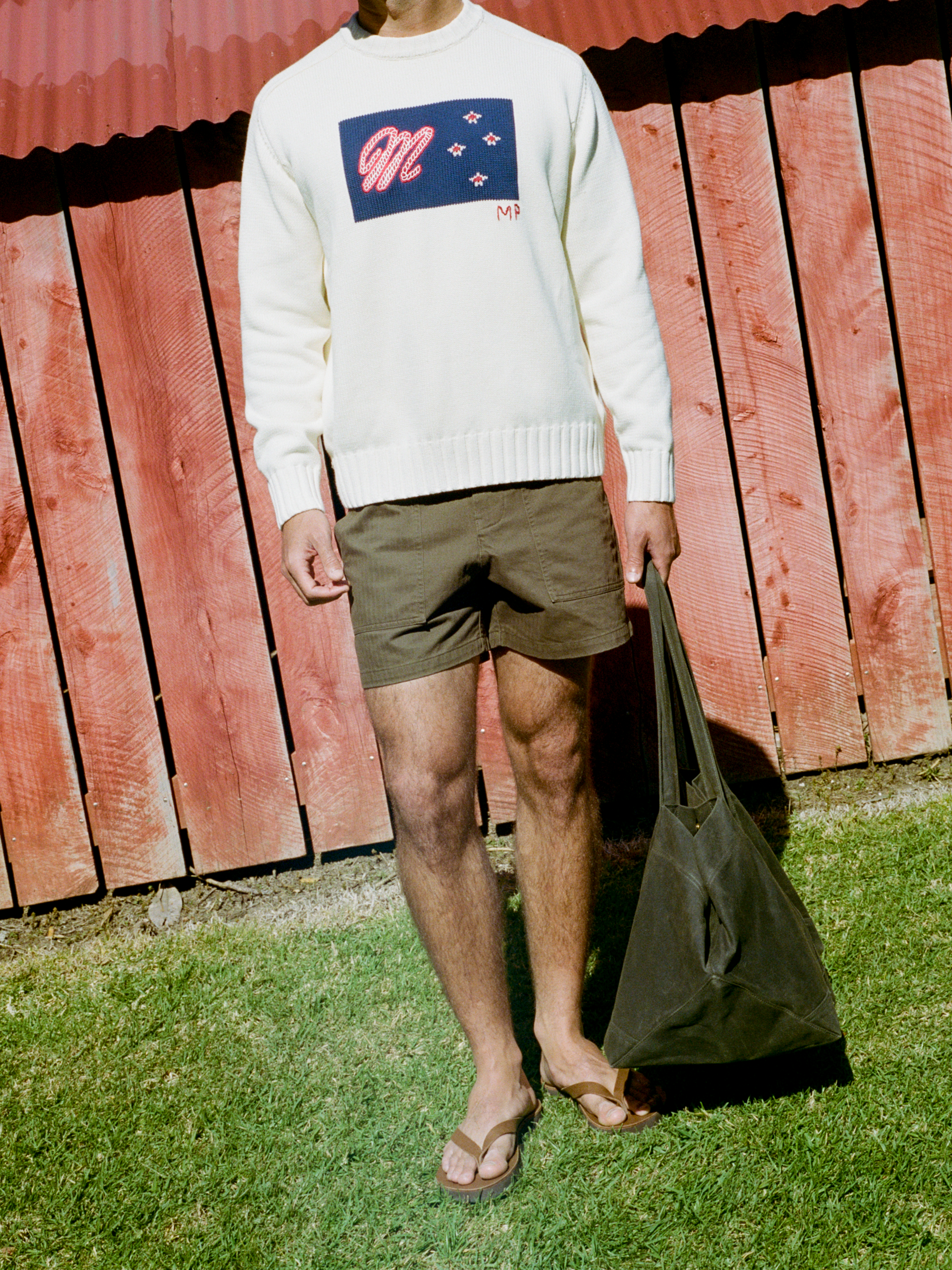 Fatigue Shorts - Brown Herringbone