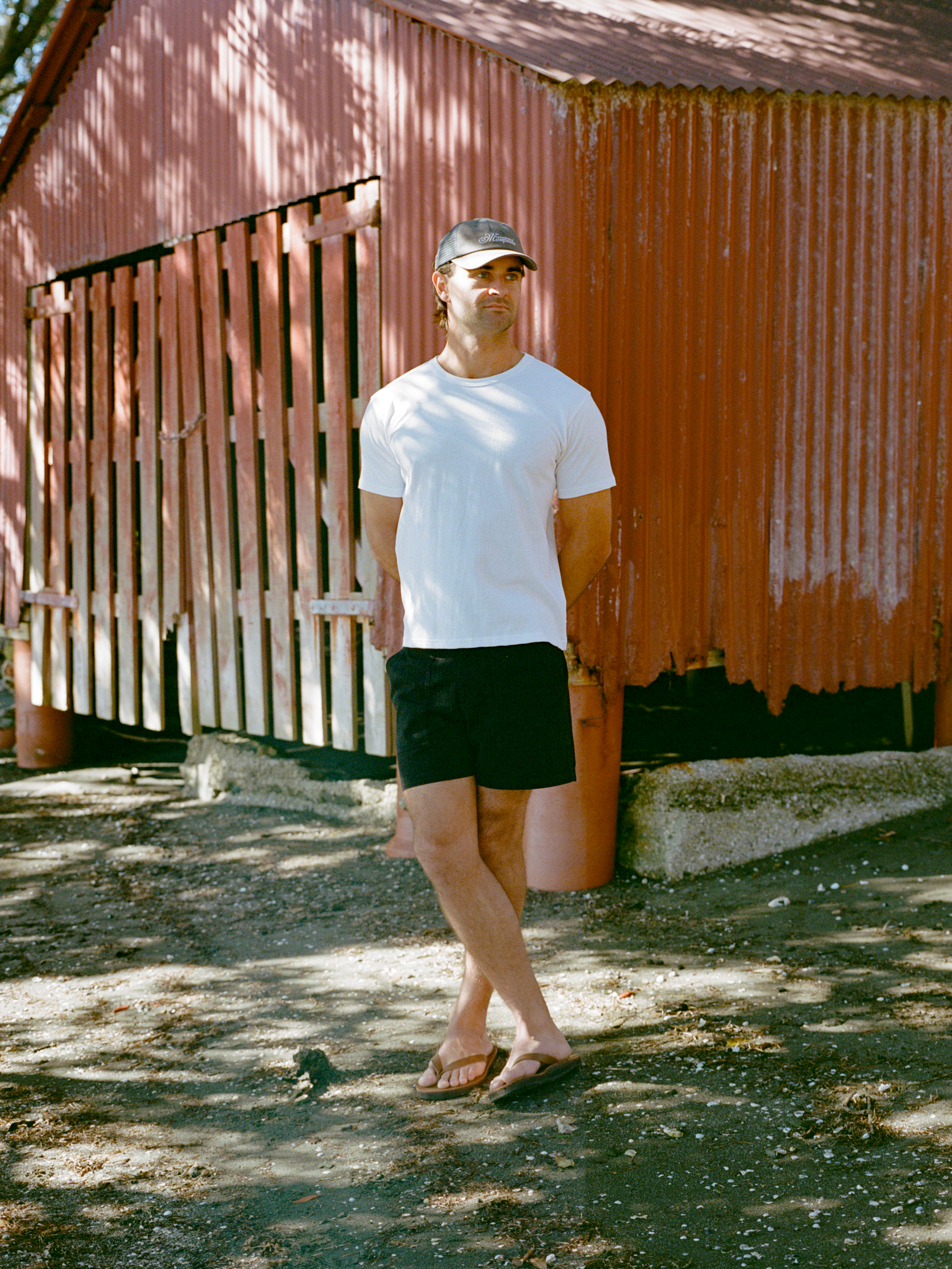 Fatigue Shorts - Black Herringbone