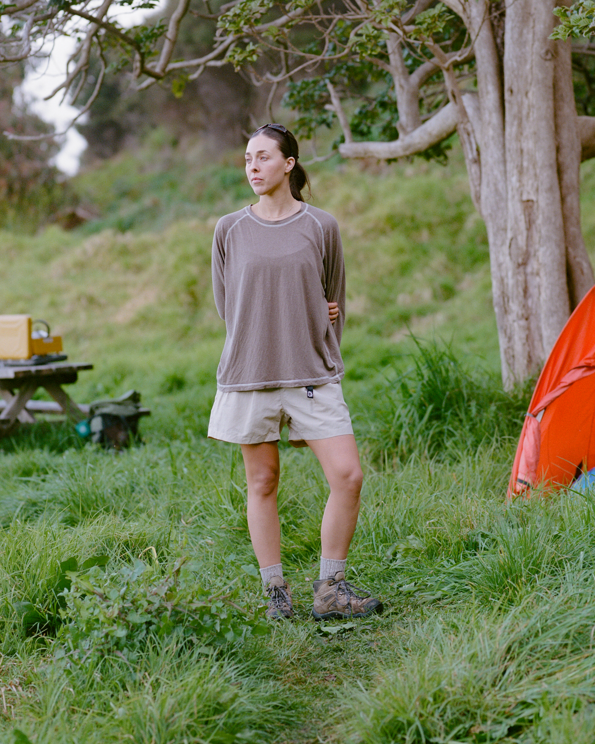 Pleated Hiking Short - Stone