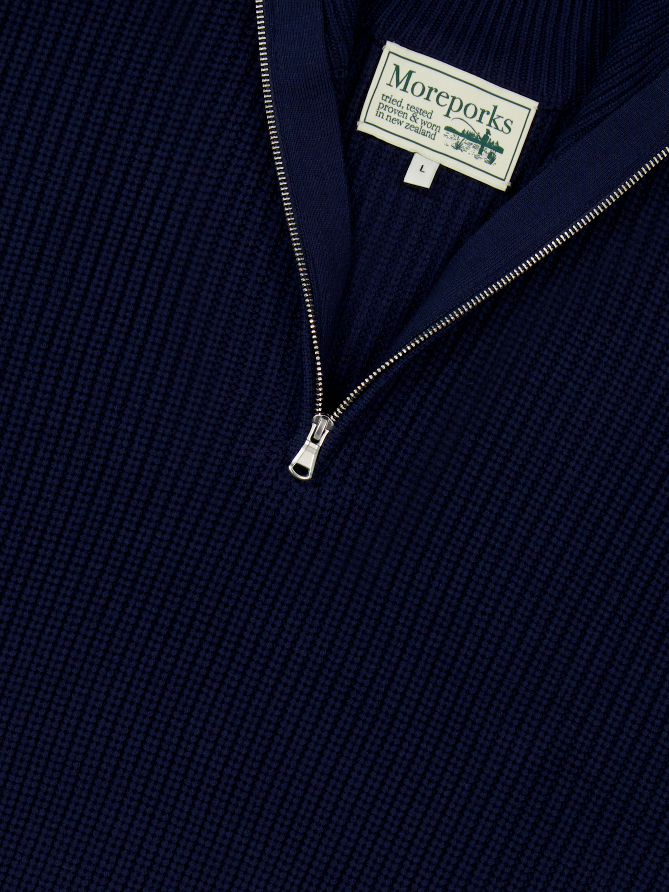 1/4 Zip Sweater - Navy